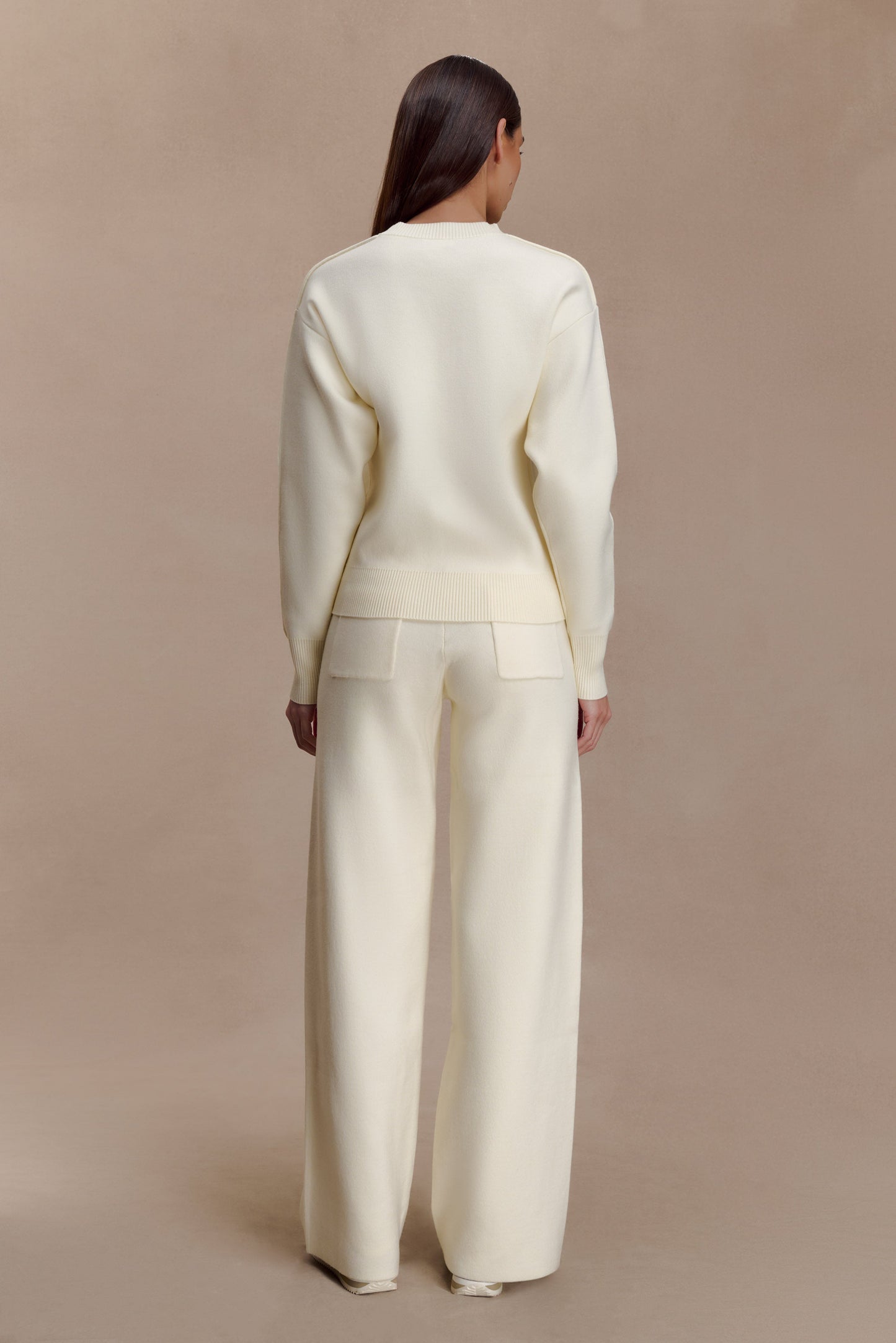 Pantalon Lauren en Tricot - Ivoire