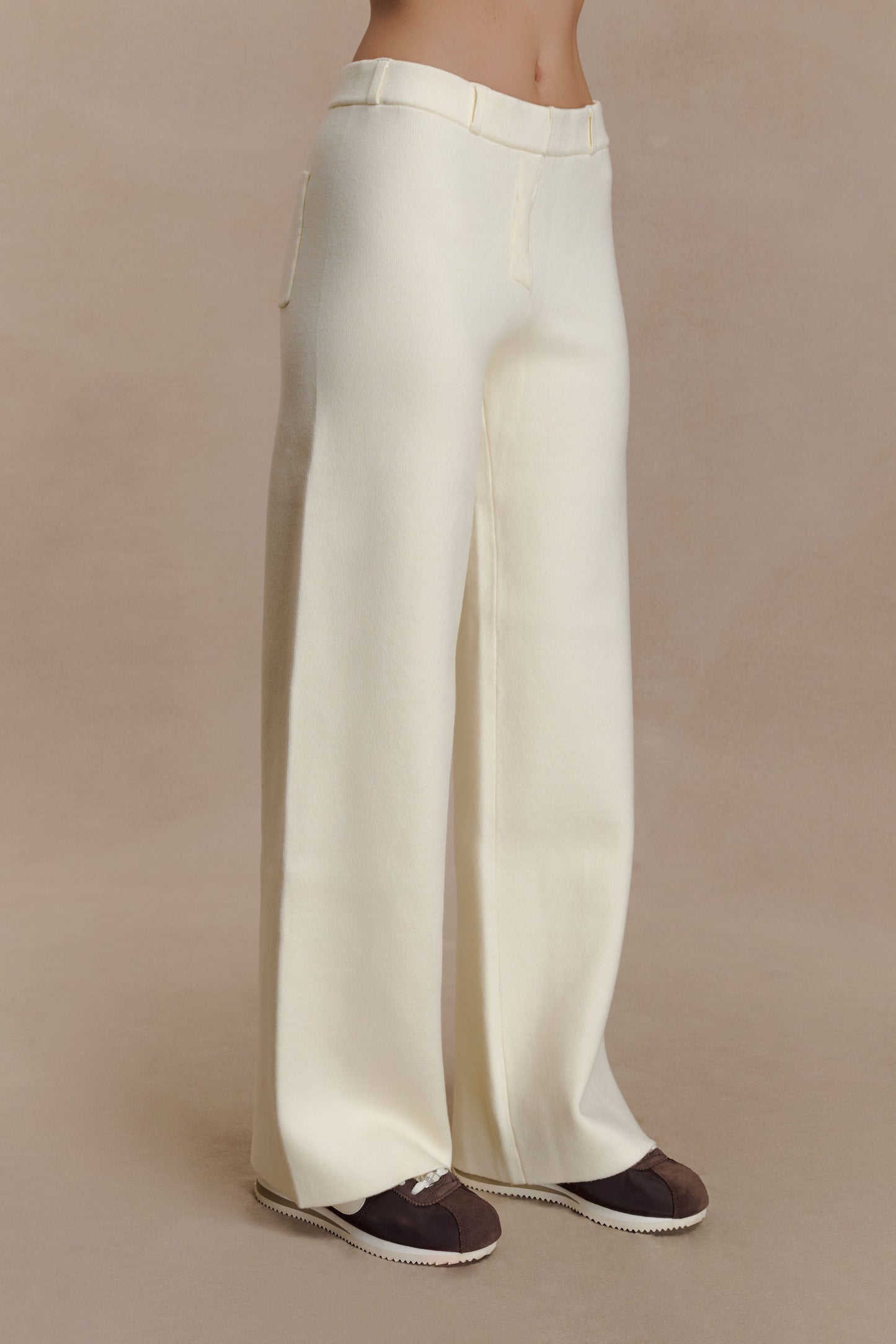 Pantalon Lauren en Tricot - Ivoire