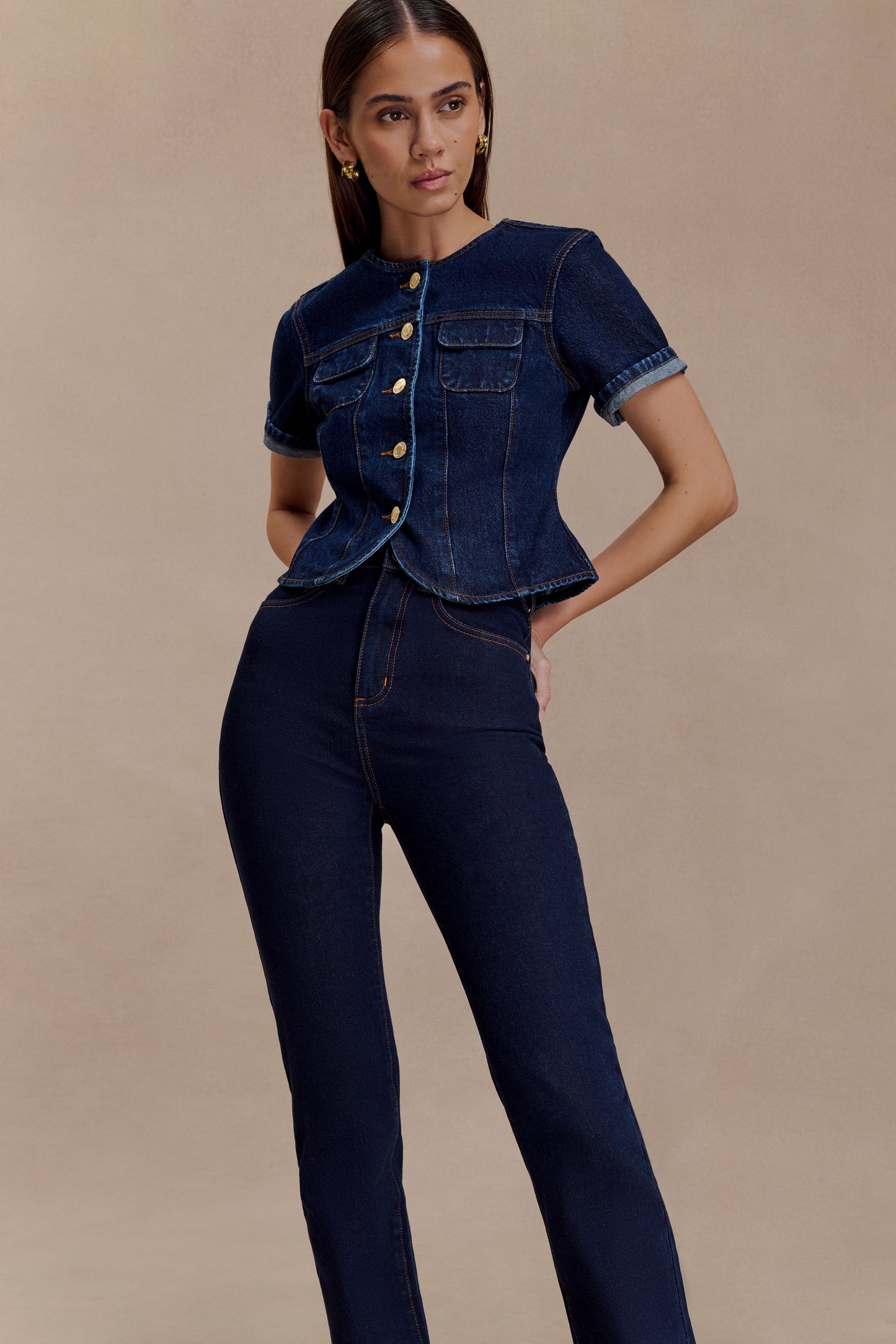 Jeans skinny en jean Janessa - Bleu indigo