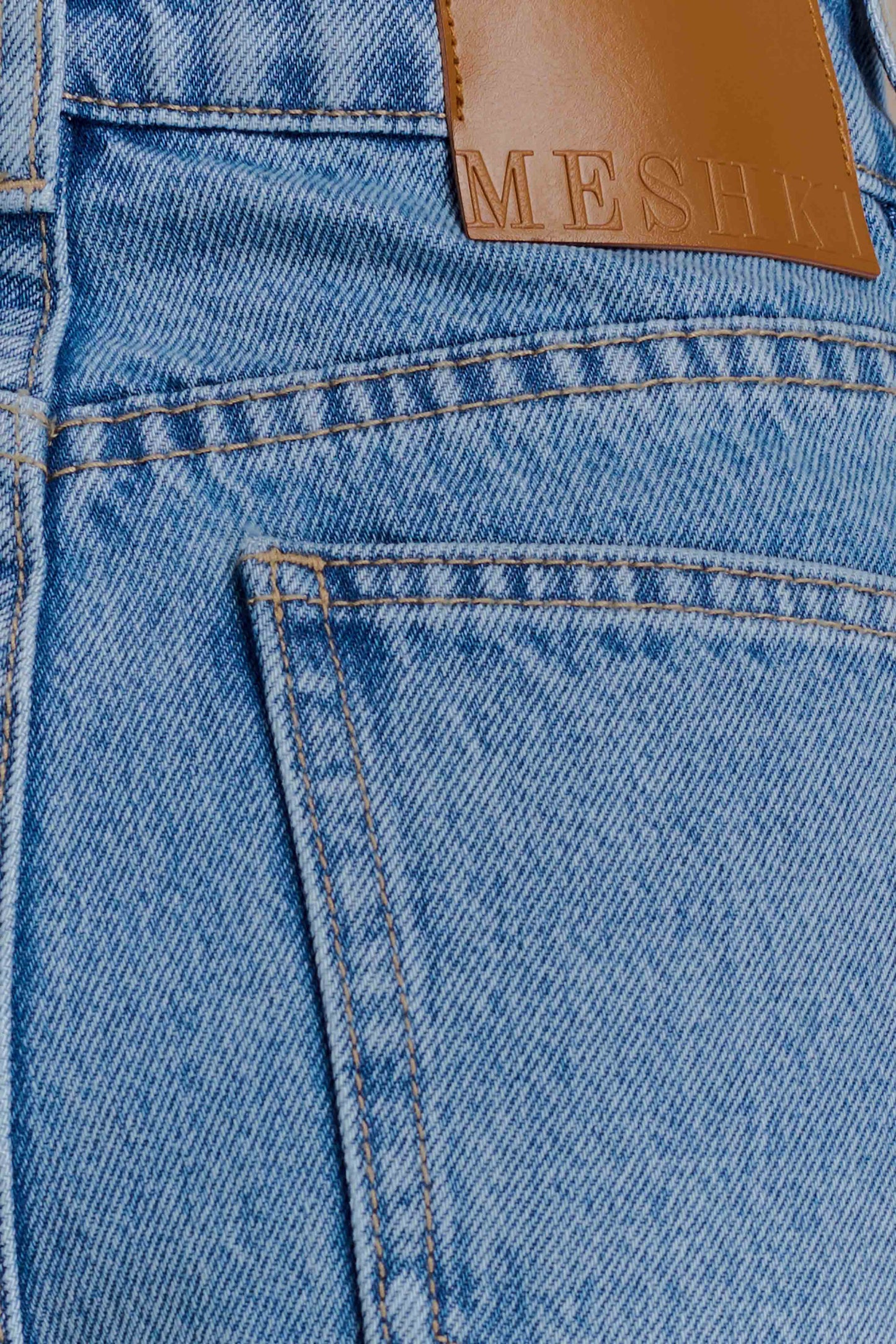 Shorts en jean à revers Carlene - Bleu classique