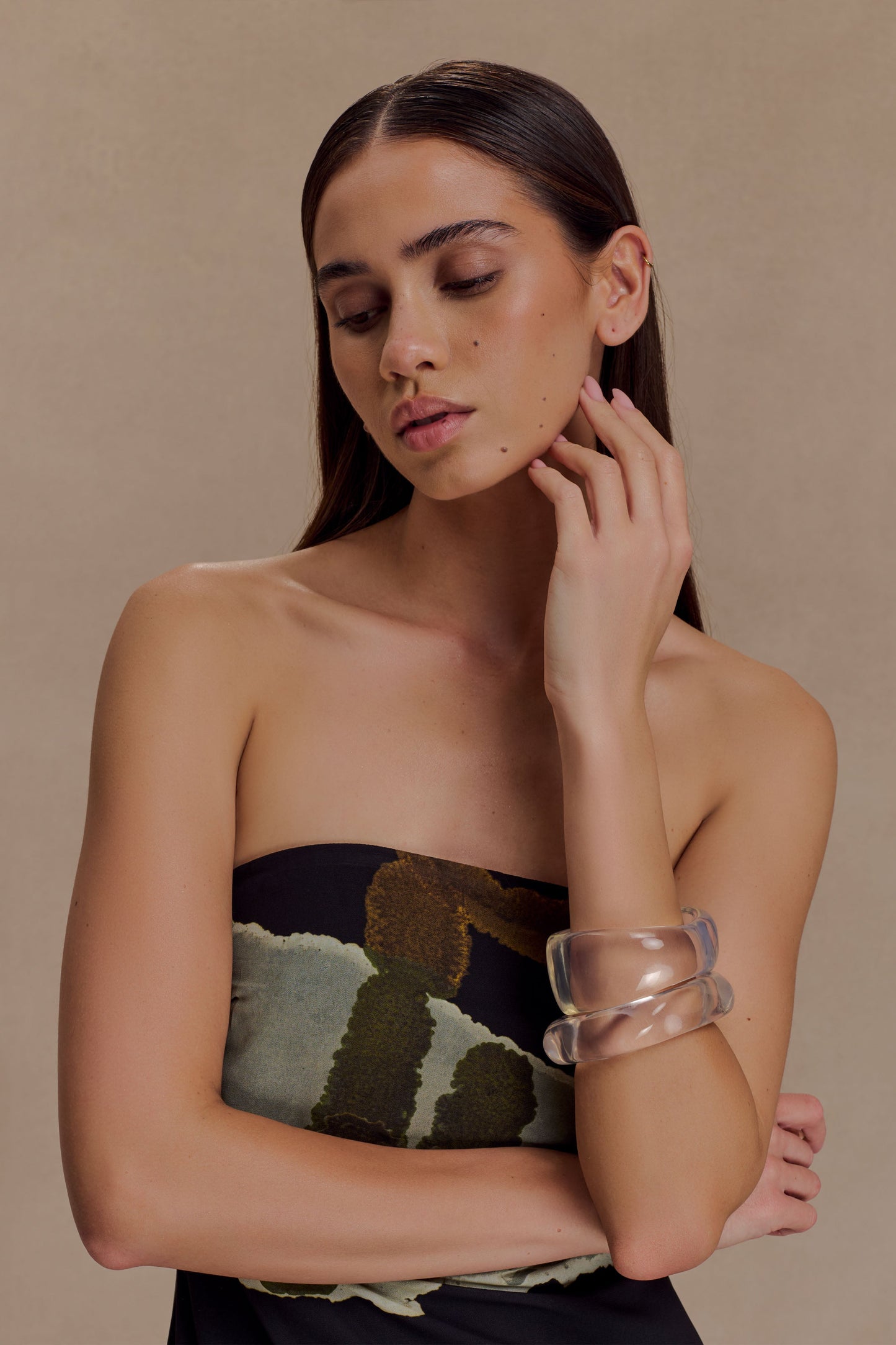 Ensemble de bracelets en résine Marah - Transparent