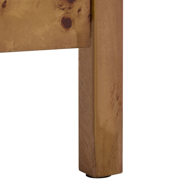 Table d'appoint en bois naturel Willshine avec tiroir