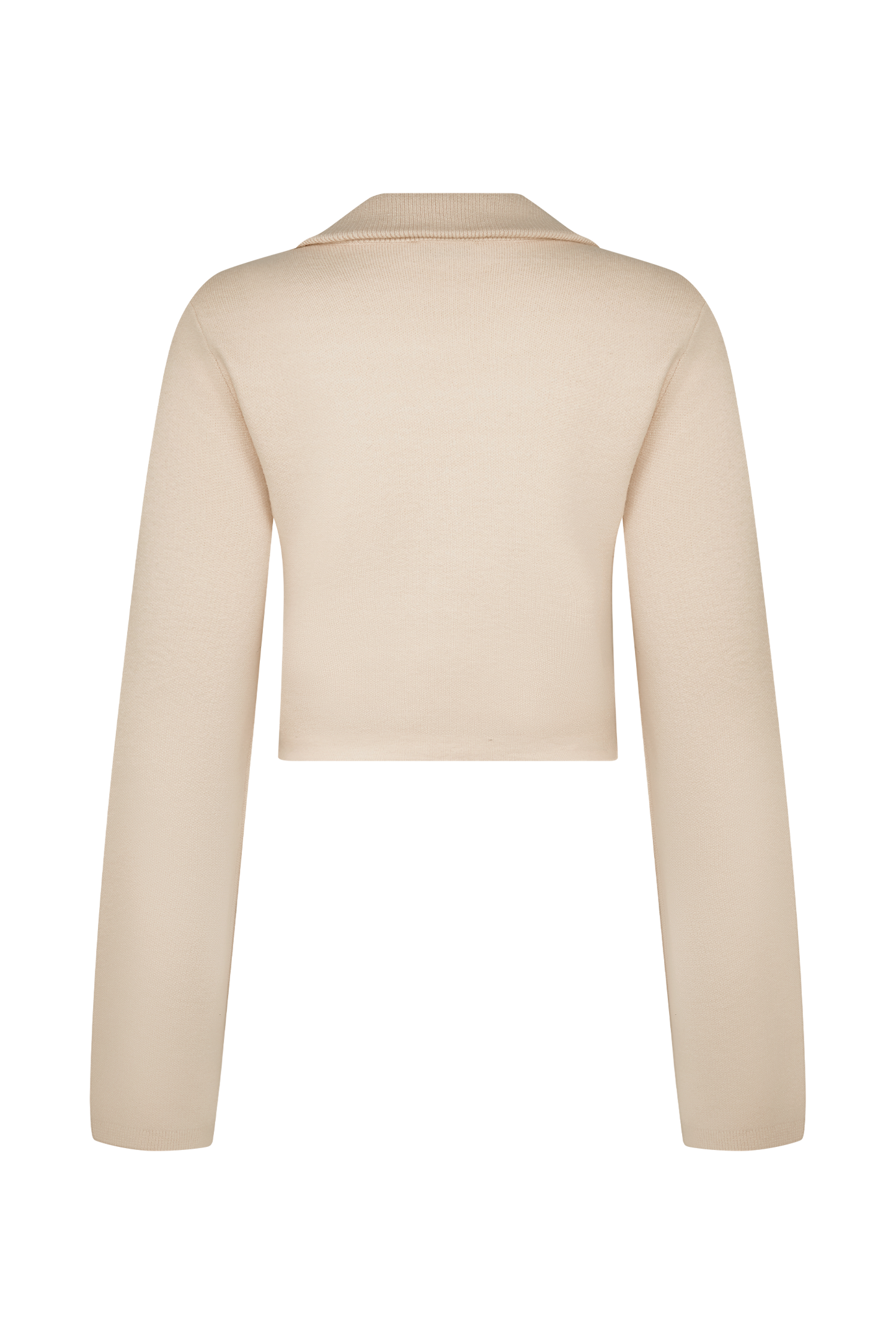 Cardigan en tricot à ourlet incurvé Annabelle - Crème