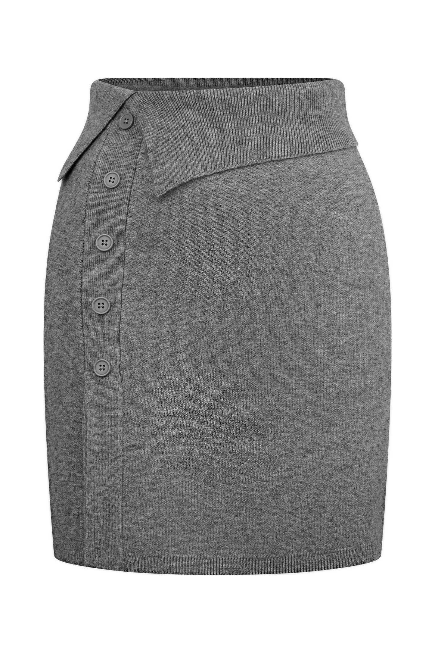 Jupe mini en tricot Annabelle - Gris anthracite