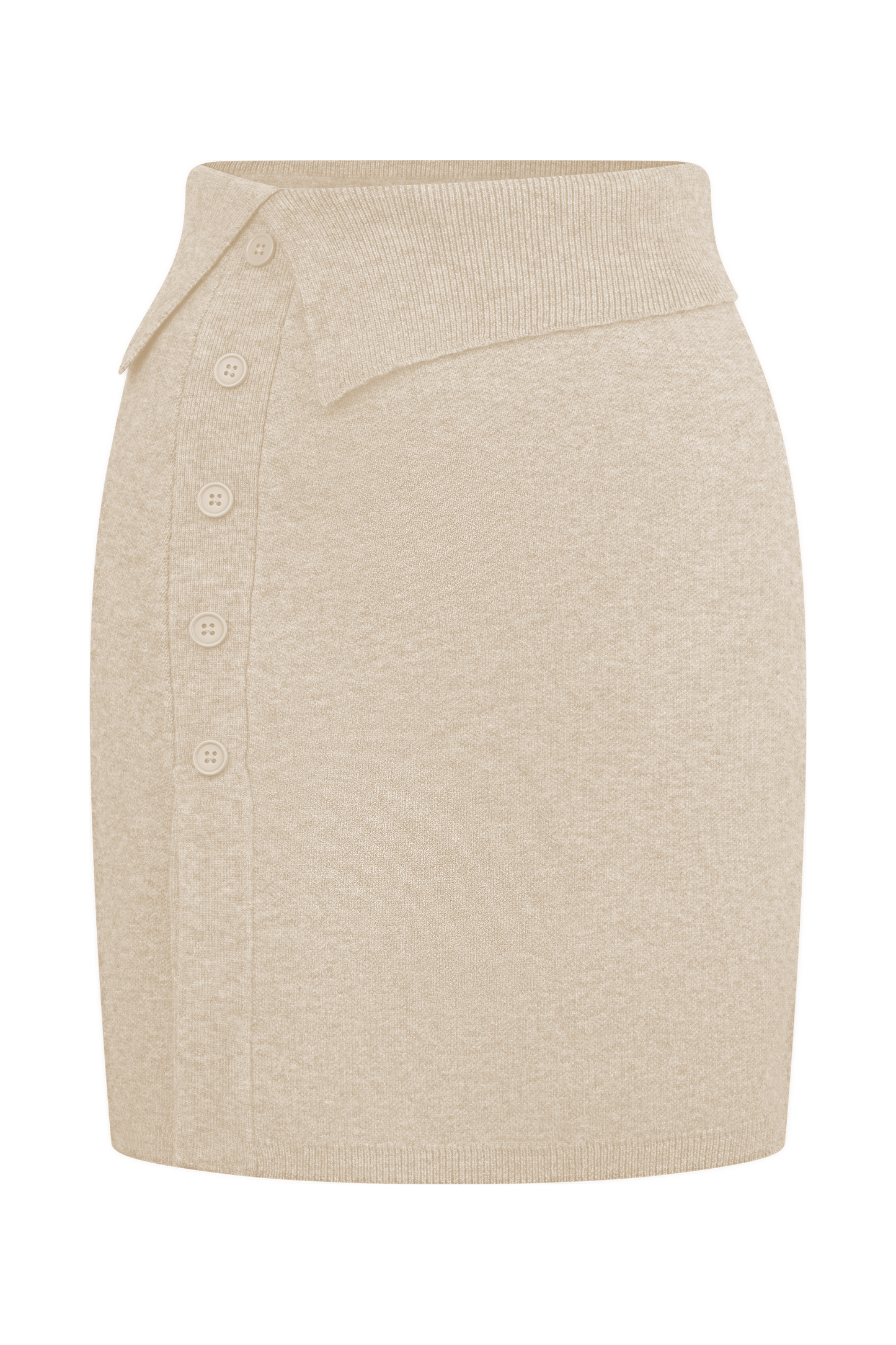 Mini-jupe en tricot Annabelle - Crème