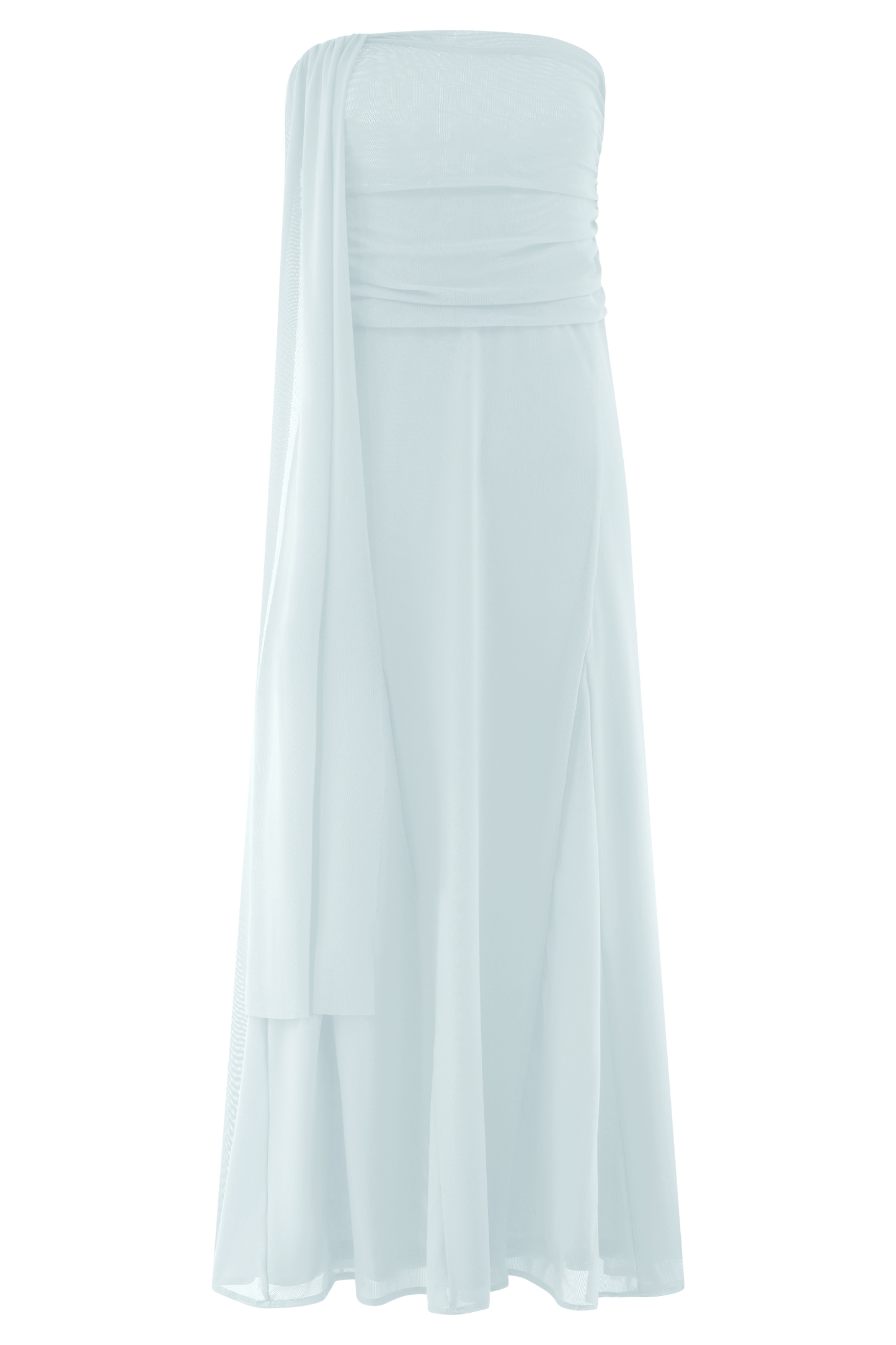 Jupe Maxi en Maille Arna - Bleu Clair