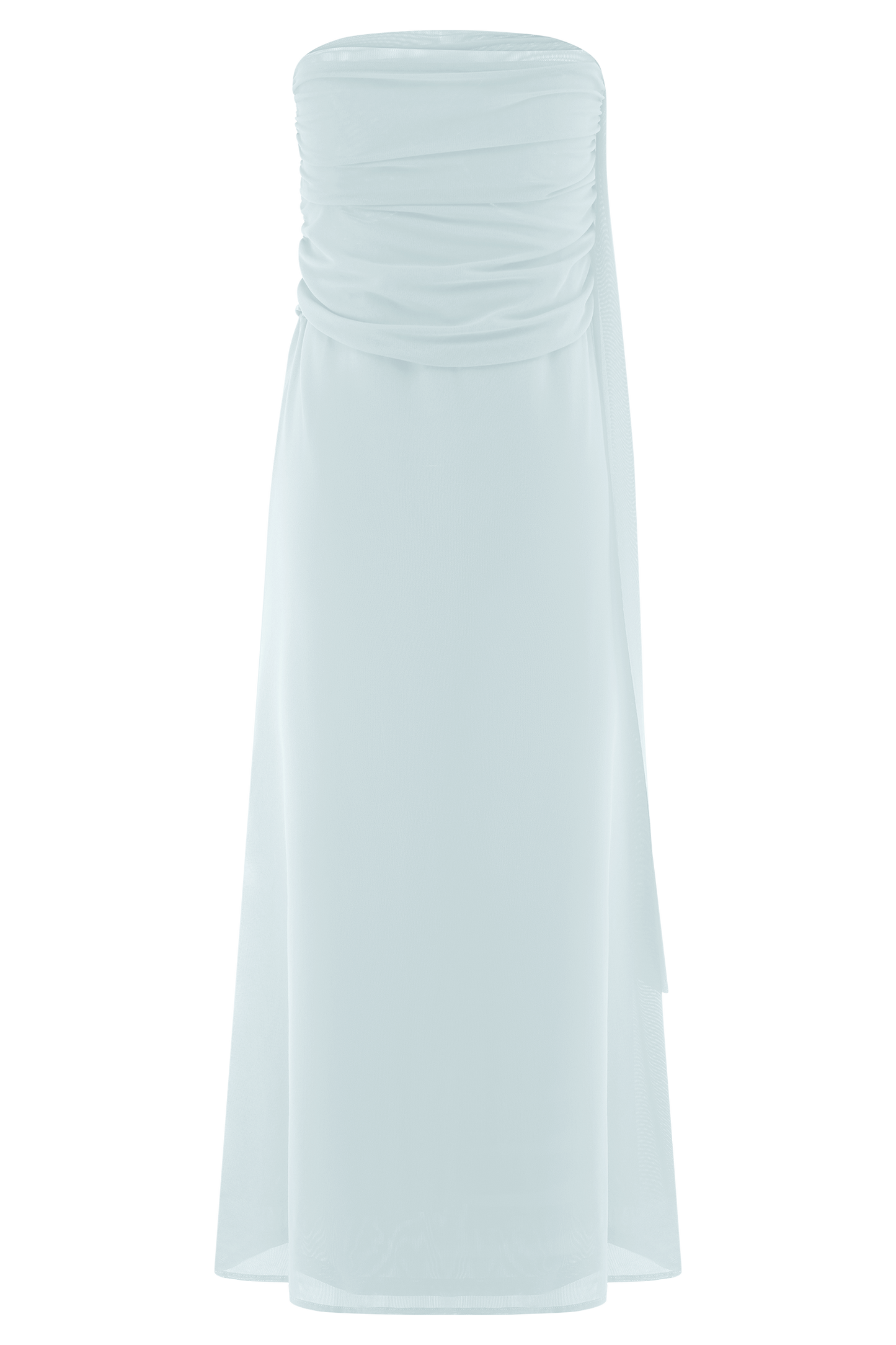 Jupe Maxi en Maille Arna - Bleu Clair