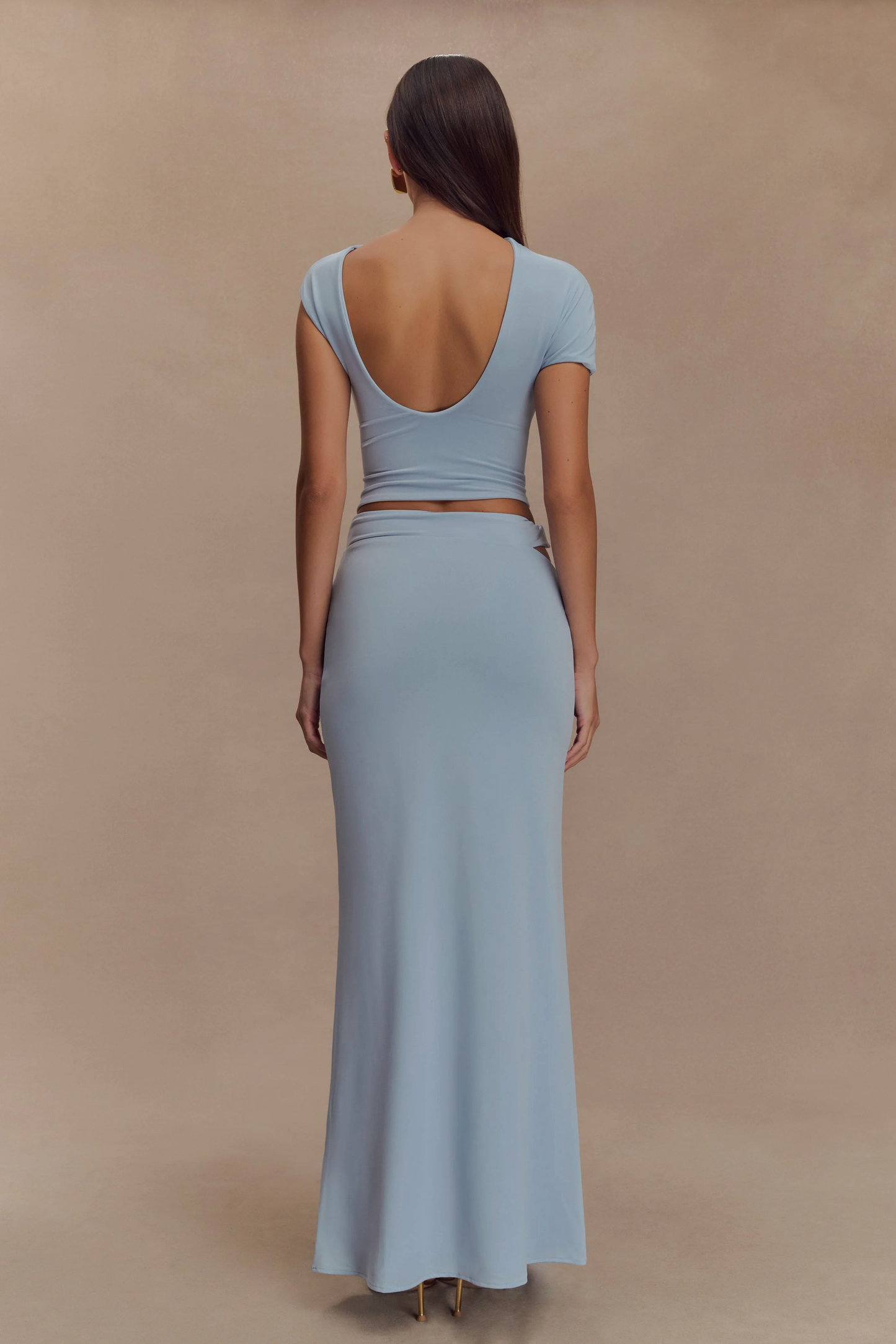 Haut de bain Slinky Twist de Haven - Bleu clair