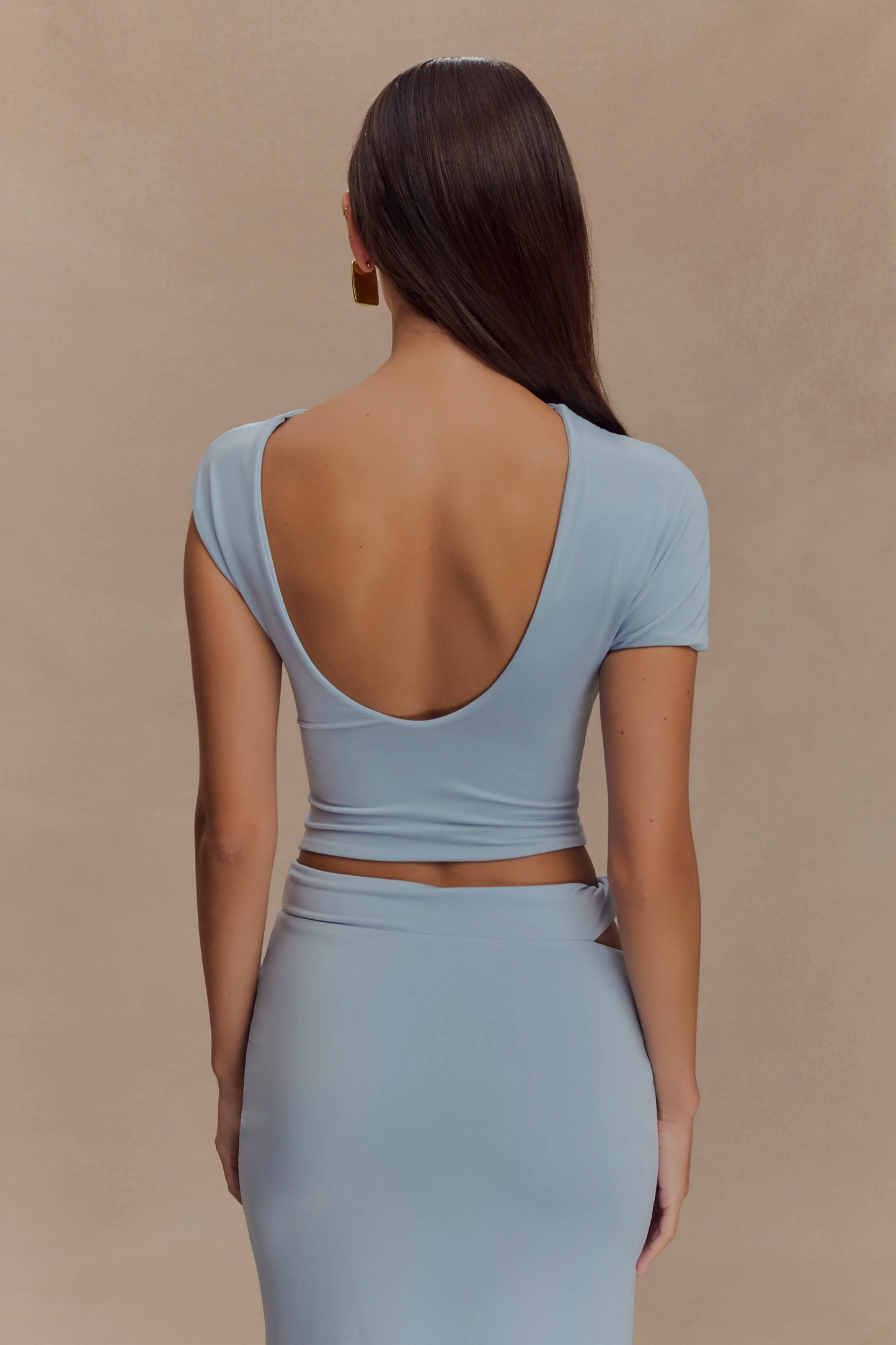 Haut de bain Slinky Twist de Haven - Bleu clair