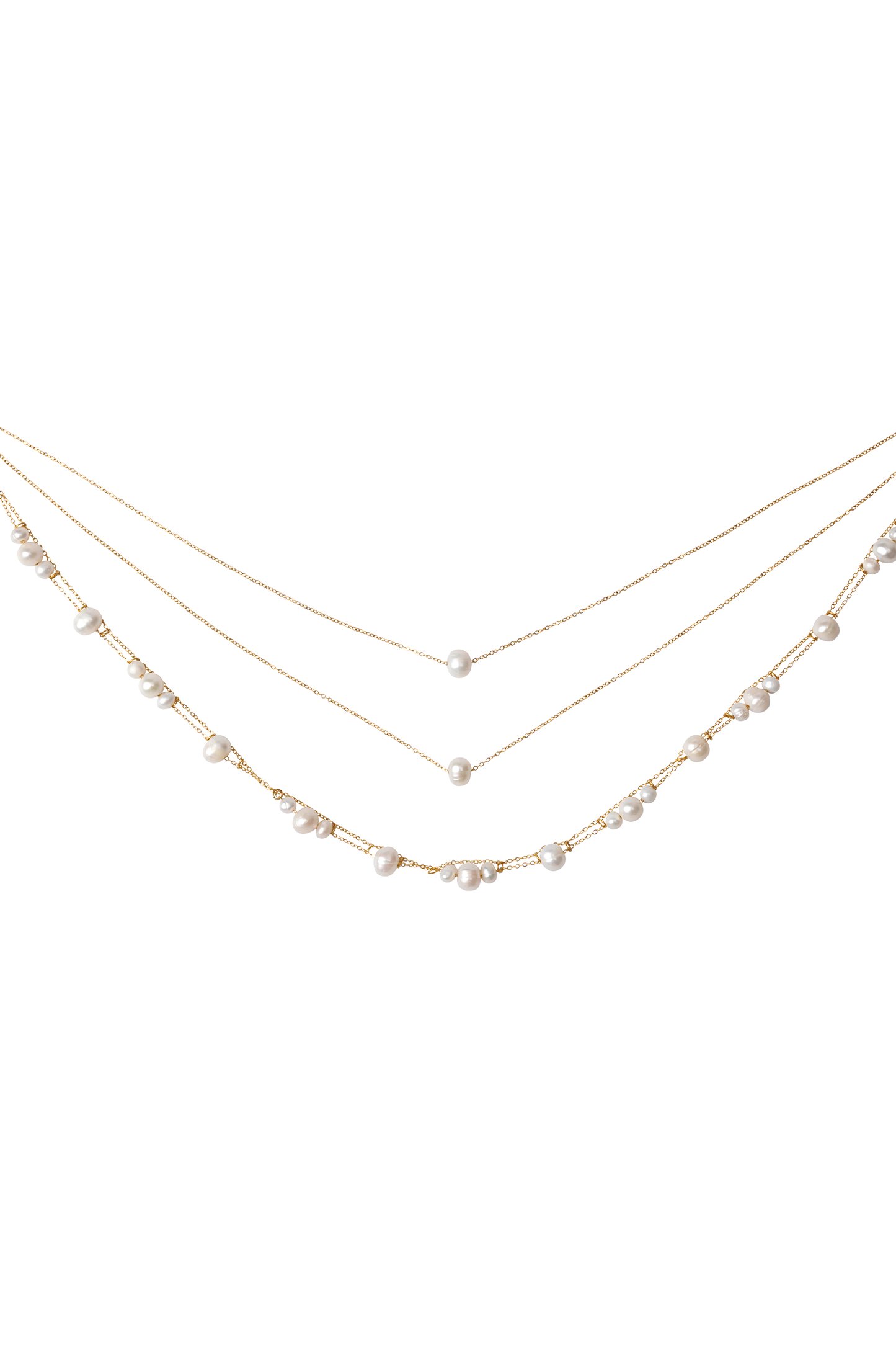 Collier perlé à plusieurs rangs Aryanne - Perle