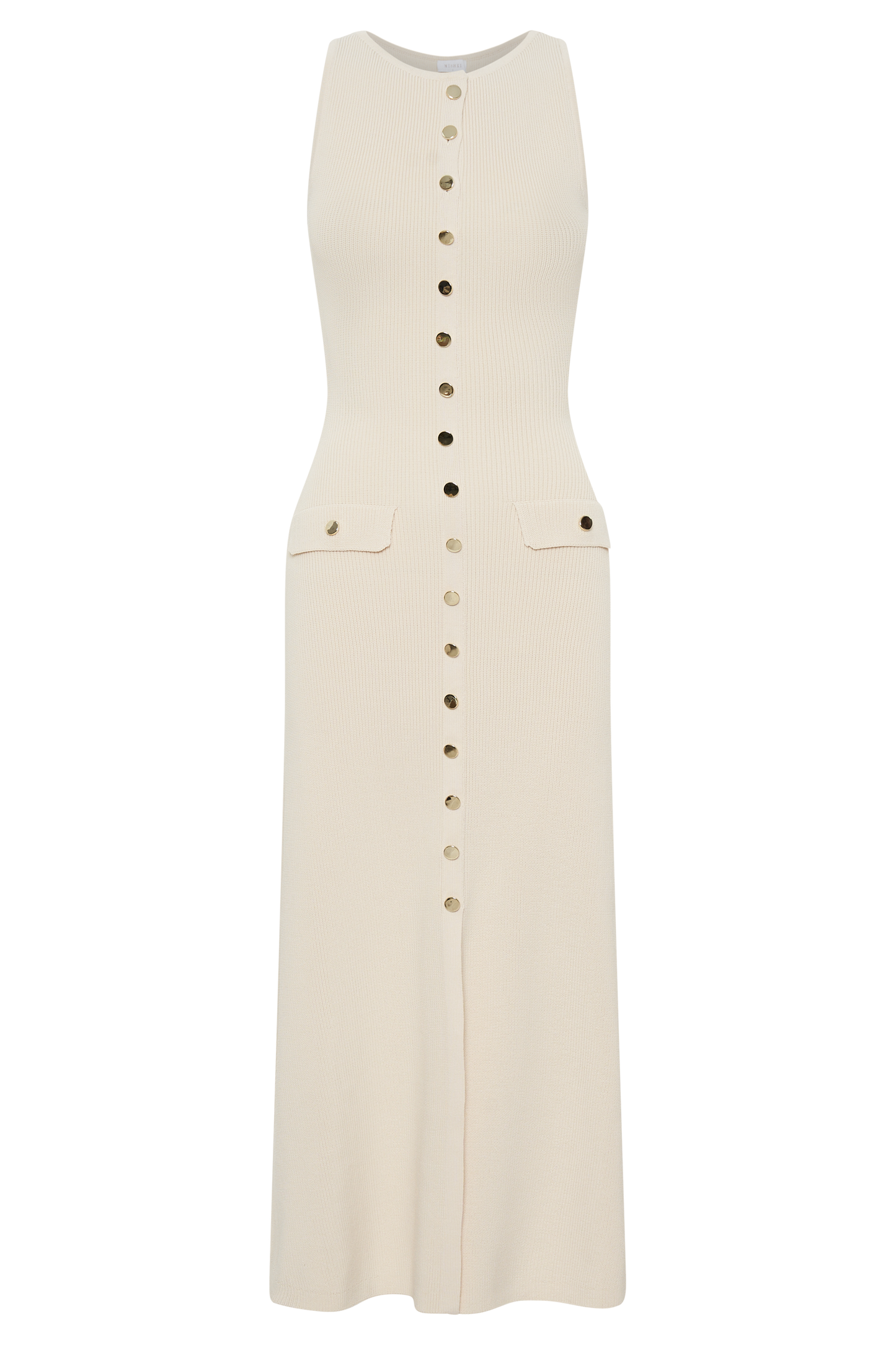 Robe Maxi Sans Manches Boutonnée Sawyer - Ivoire