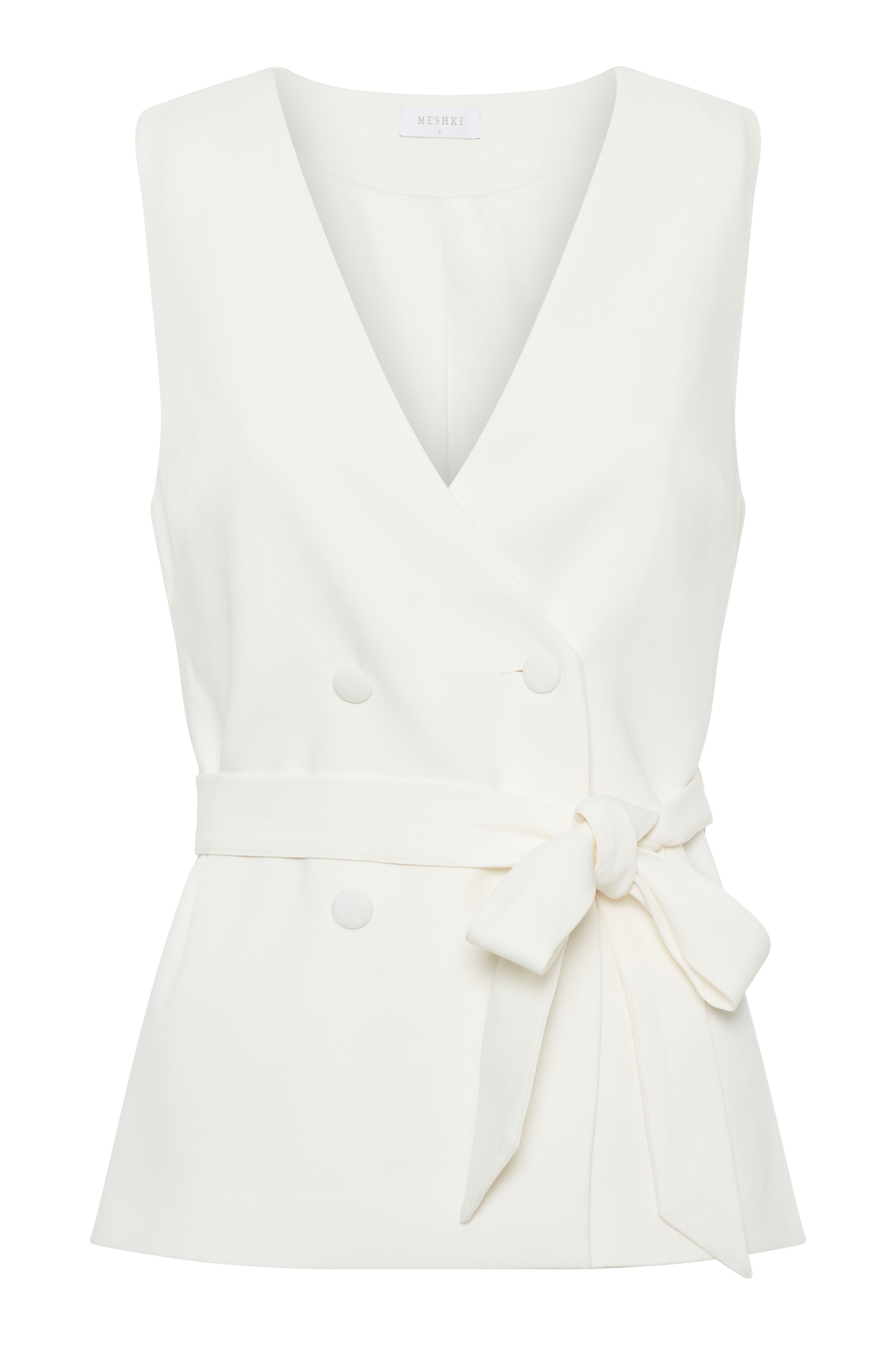Gilet long Amelie - Ivoire