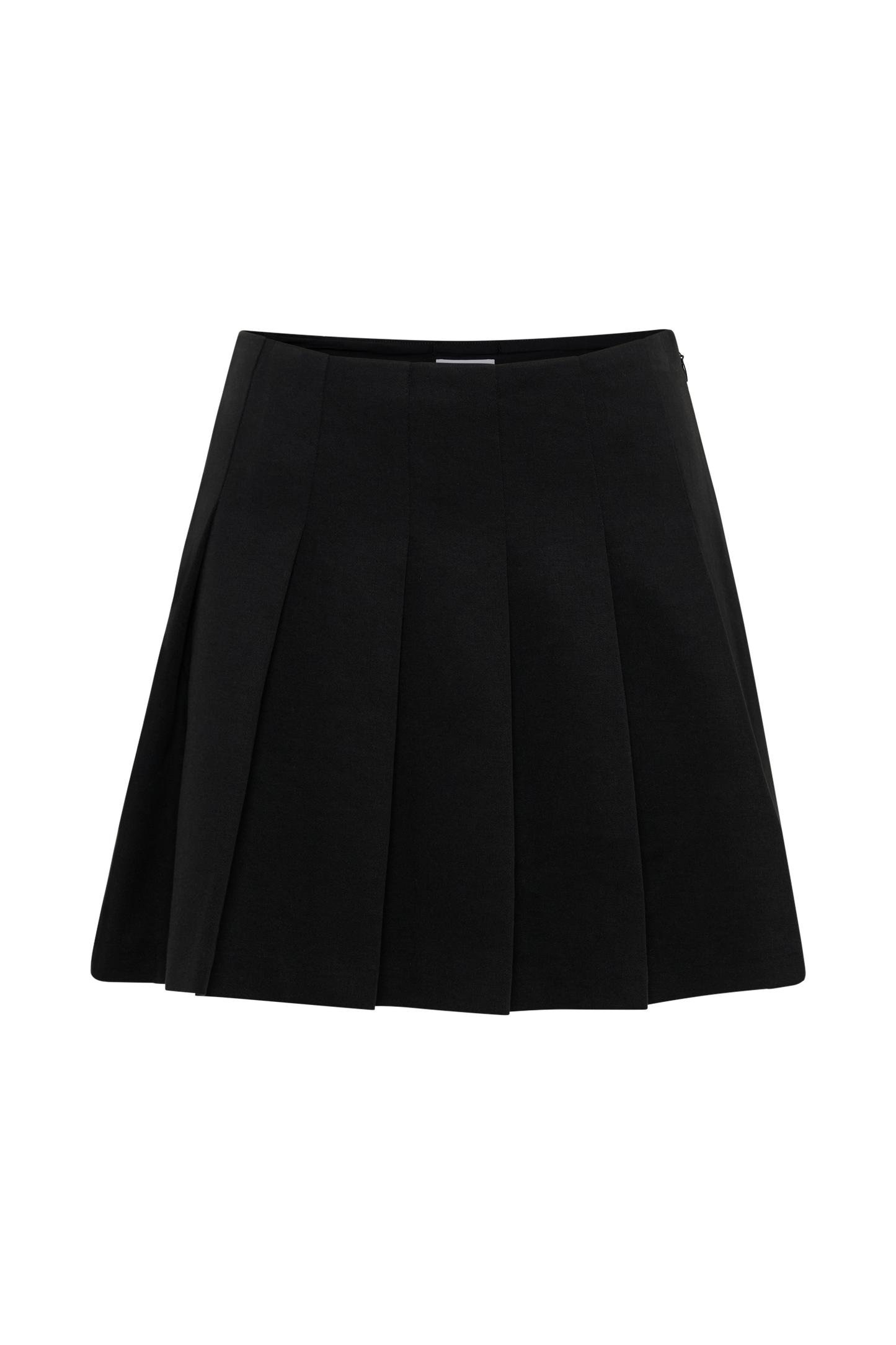 Jupe mini plissée en coton Julianna - Noir