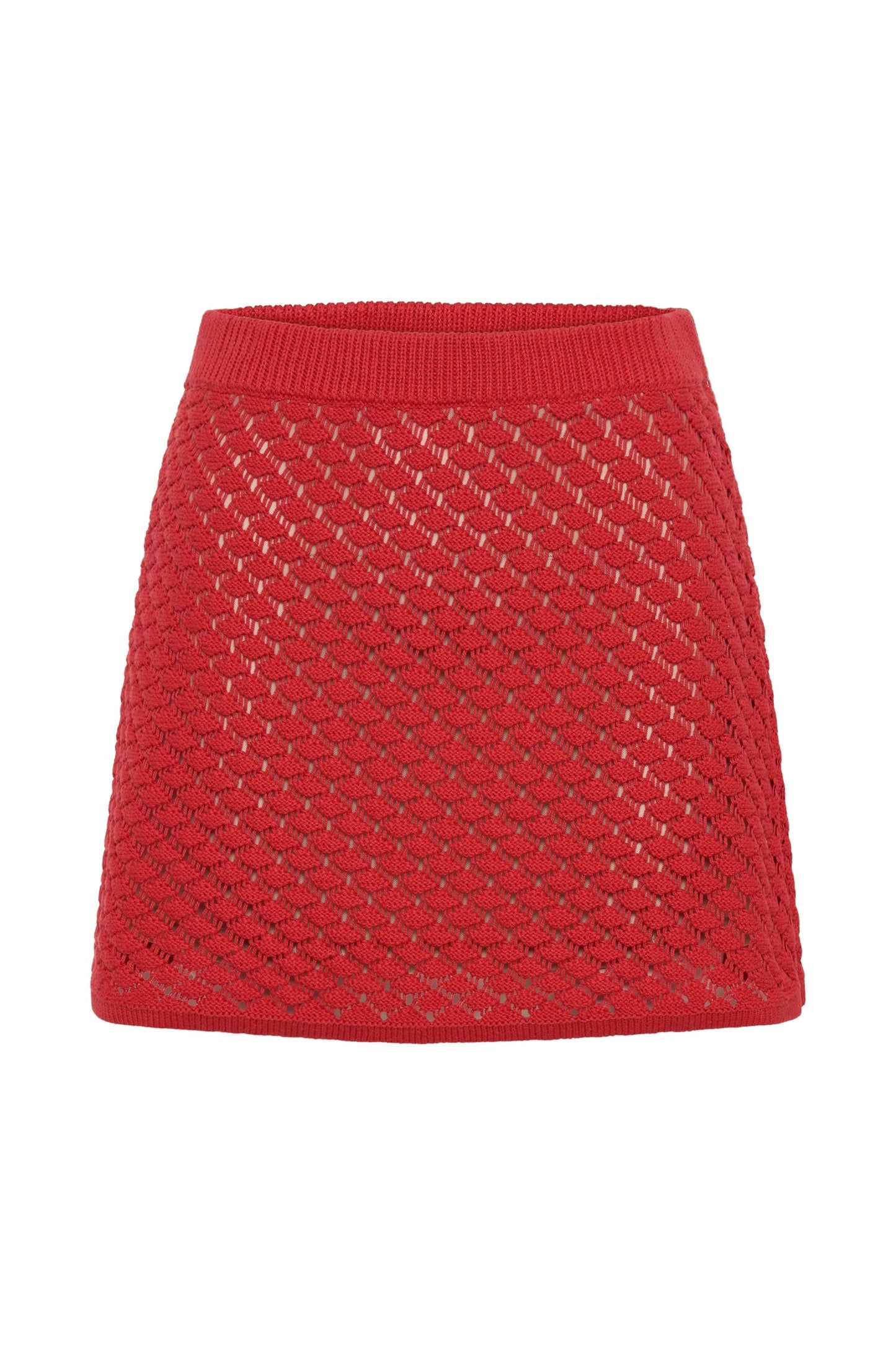 Jupe mini trapèze en tricot Lorenza - Grenade