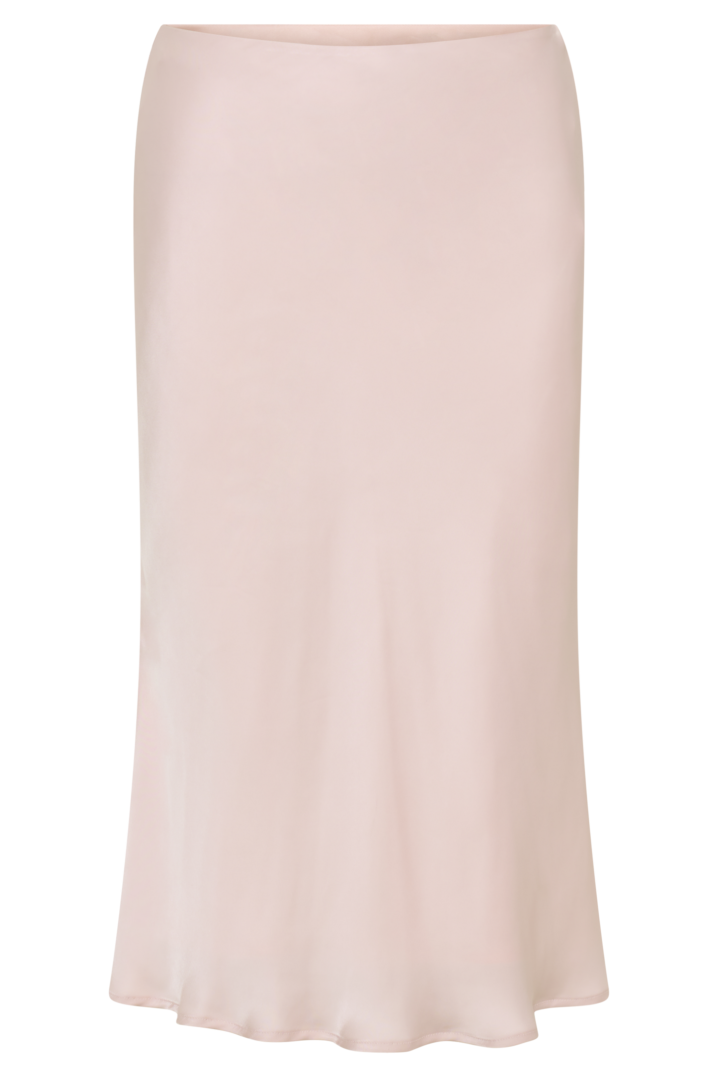 Jupe Allegra en satin, longueur genou - Rose clair