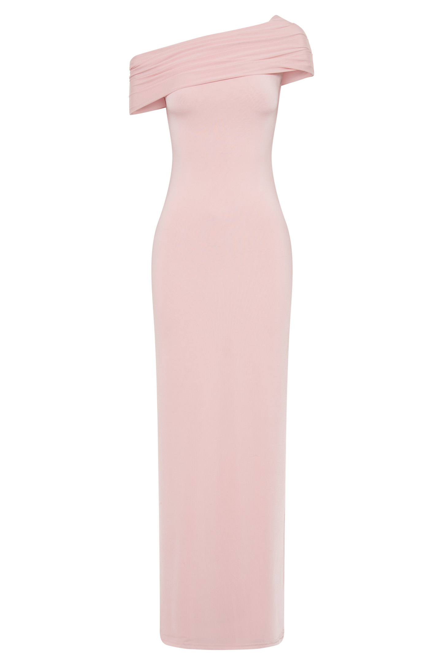 Robe Maxi Épaulettes Découv. et Dégradé Cassandra - Rose Pâle
