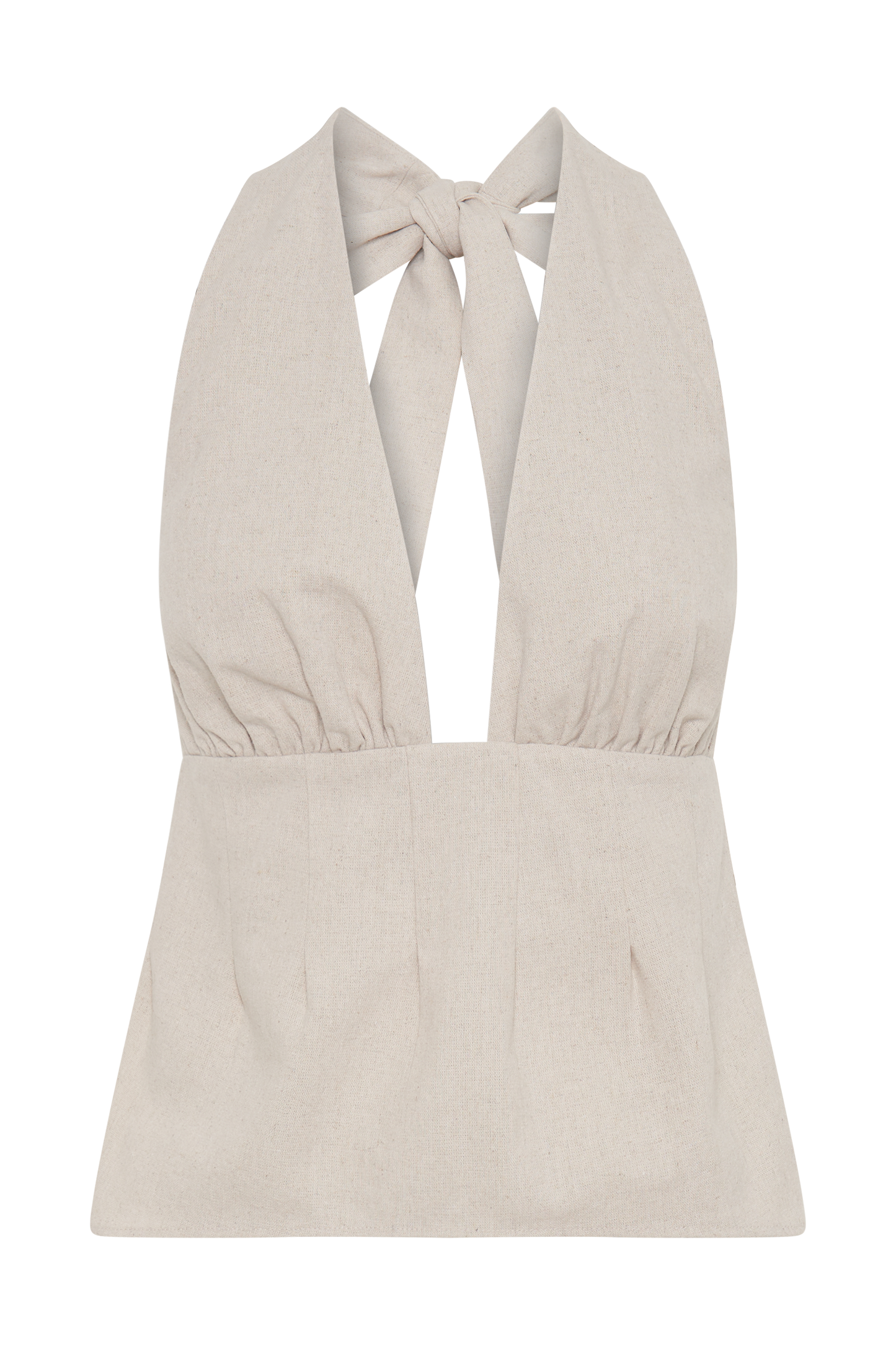 Halter en lin Delfina - Naturel