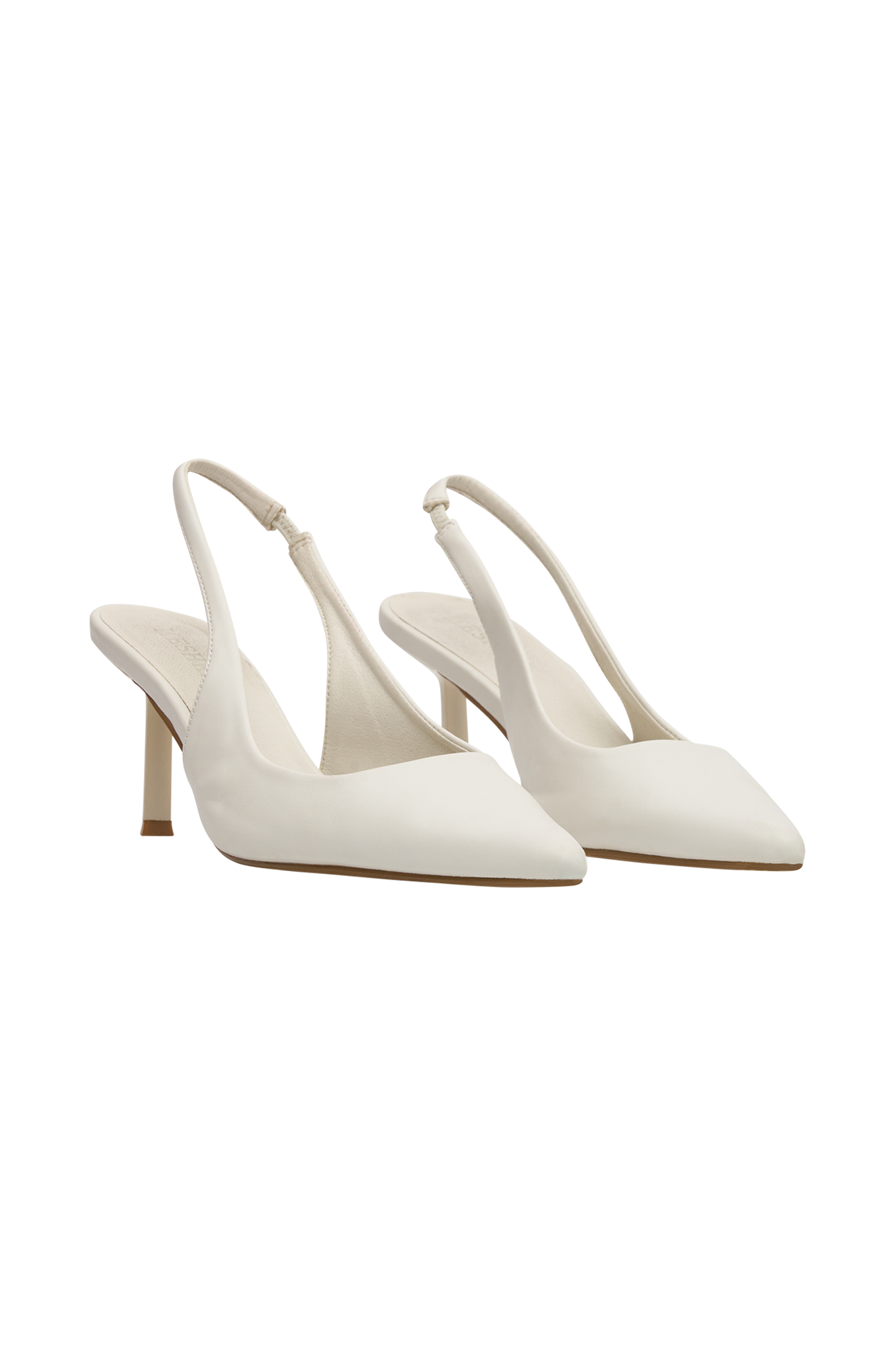 Dasha, talons compensés à bride arrière - Ivoire