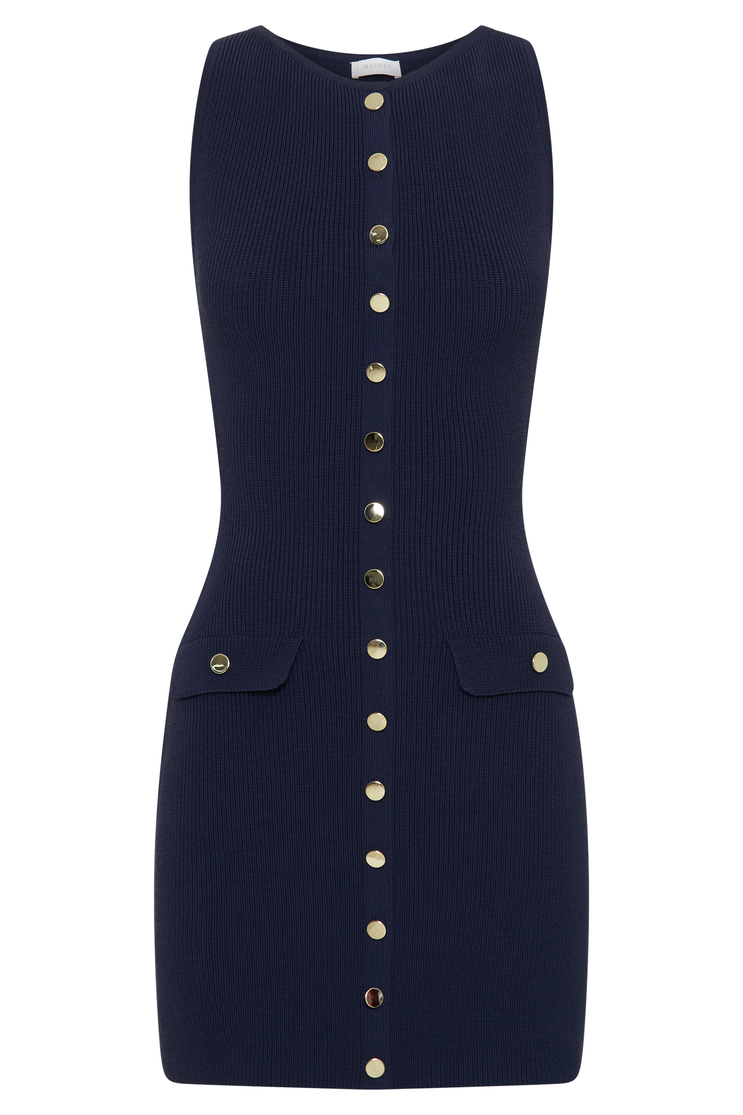 Mini-robe en tricot Sawyer - Bleu marine