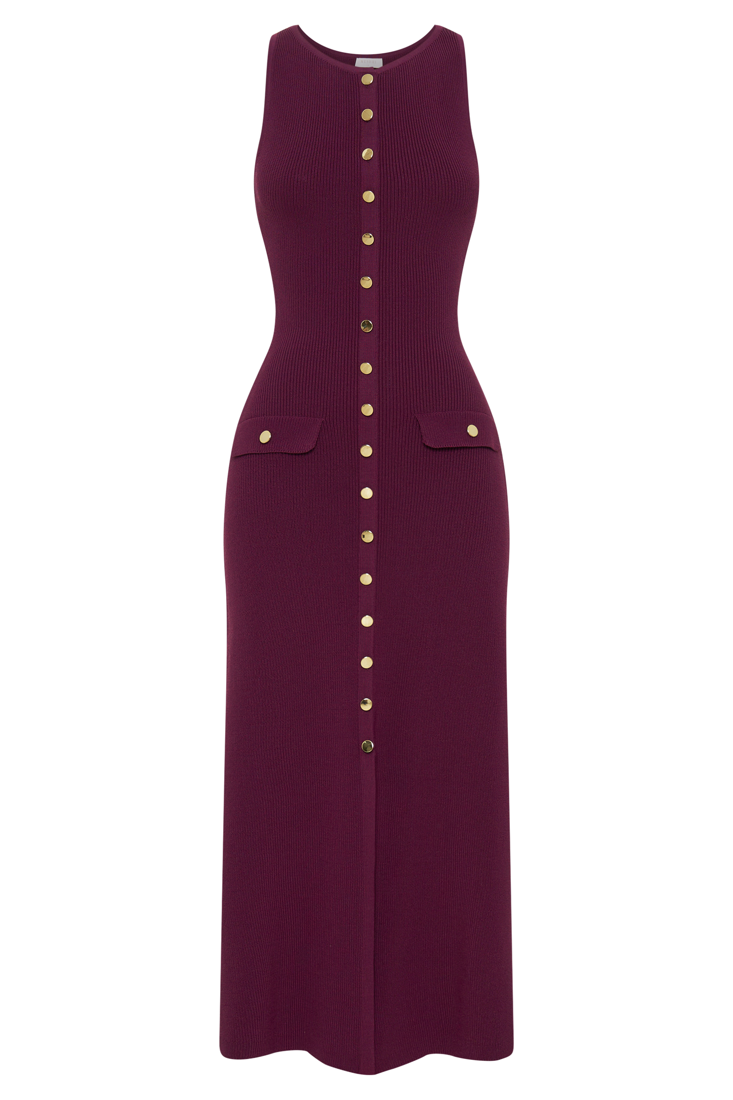 Robe Maxi Sans Manches Boutonnée Sawyer - Prune