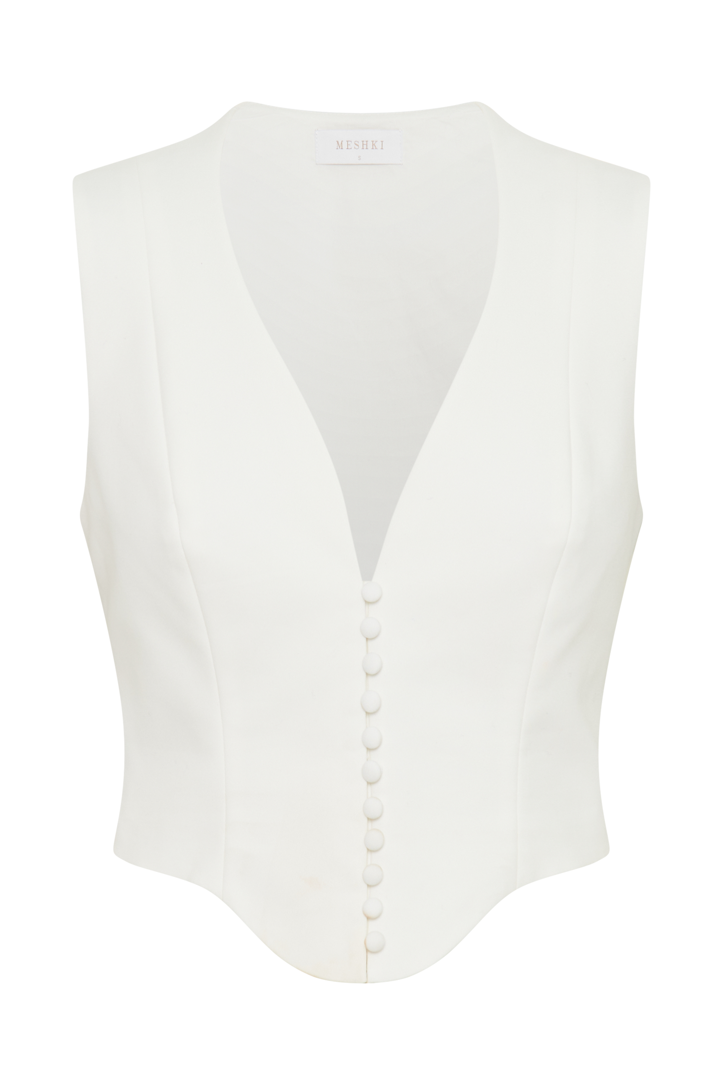 Top sans manches en coton Keely - Blanc