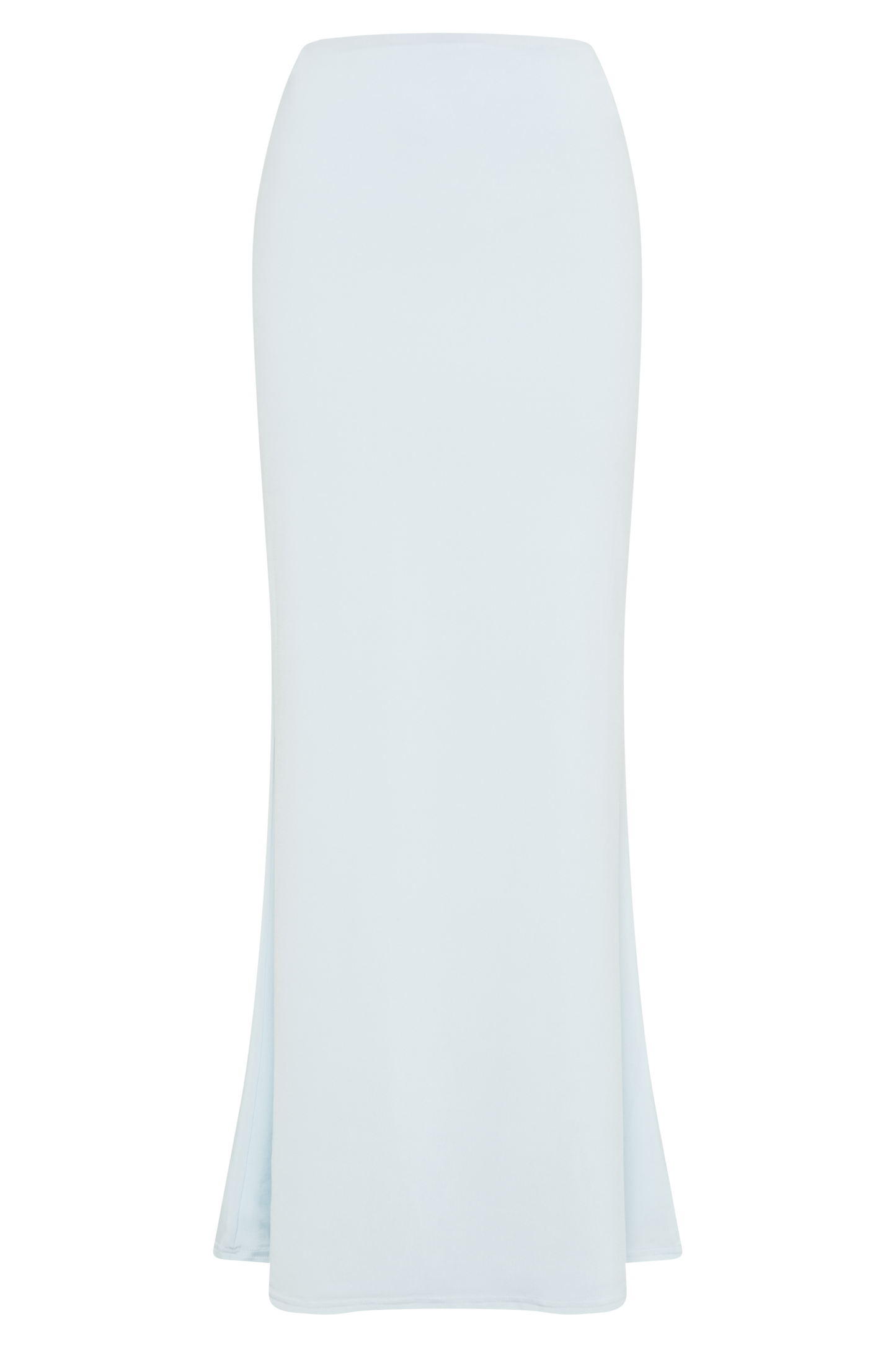 Jupe Maxi Bruna en Mousseline de Soie à Poil de Poisson - Bleu Ciel