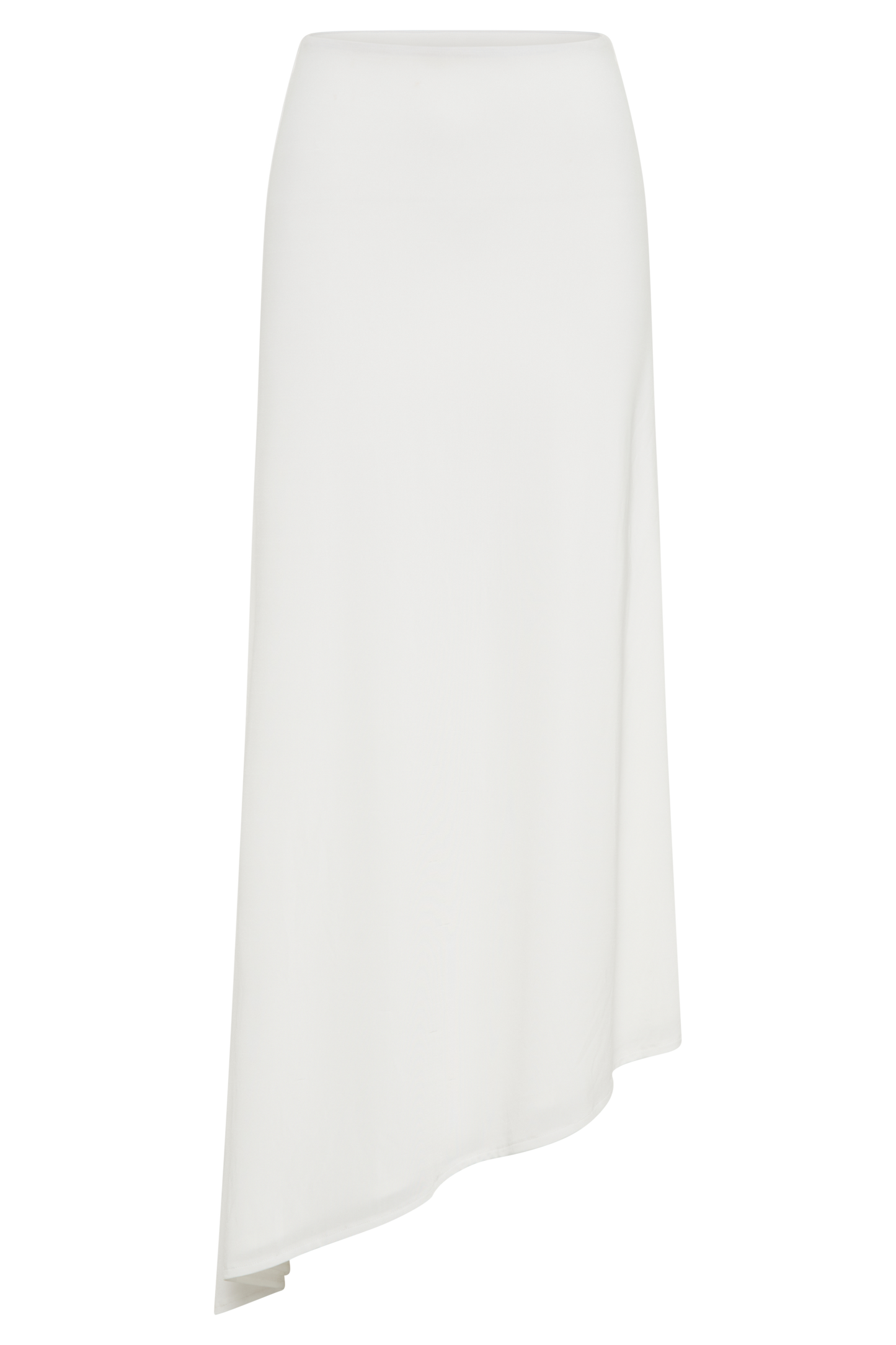 Jupe Maxi Asymétrique et Étroite Bea - Blanche