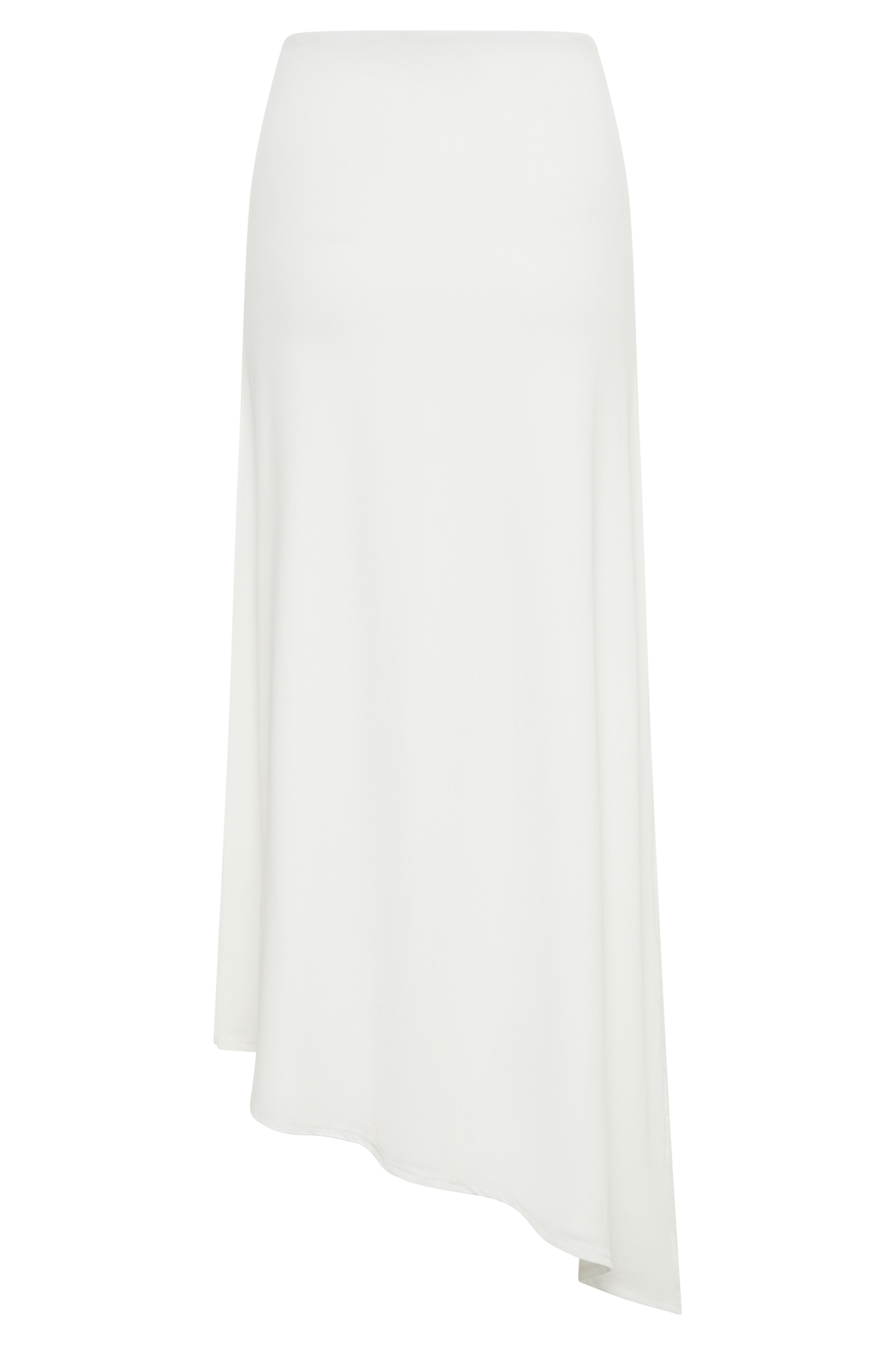 Jupe Maxi Asymétrique et Étroite Bea - Blanche