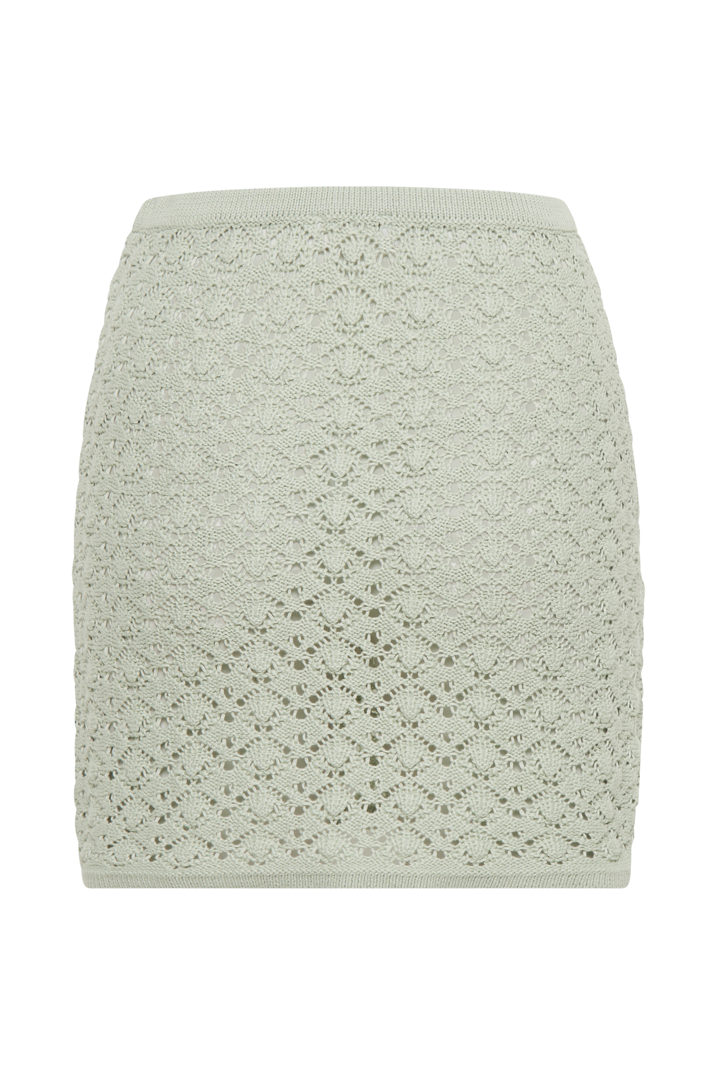 Jupe mini en jersey trapèze Murphy - Vert pastel