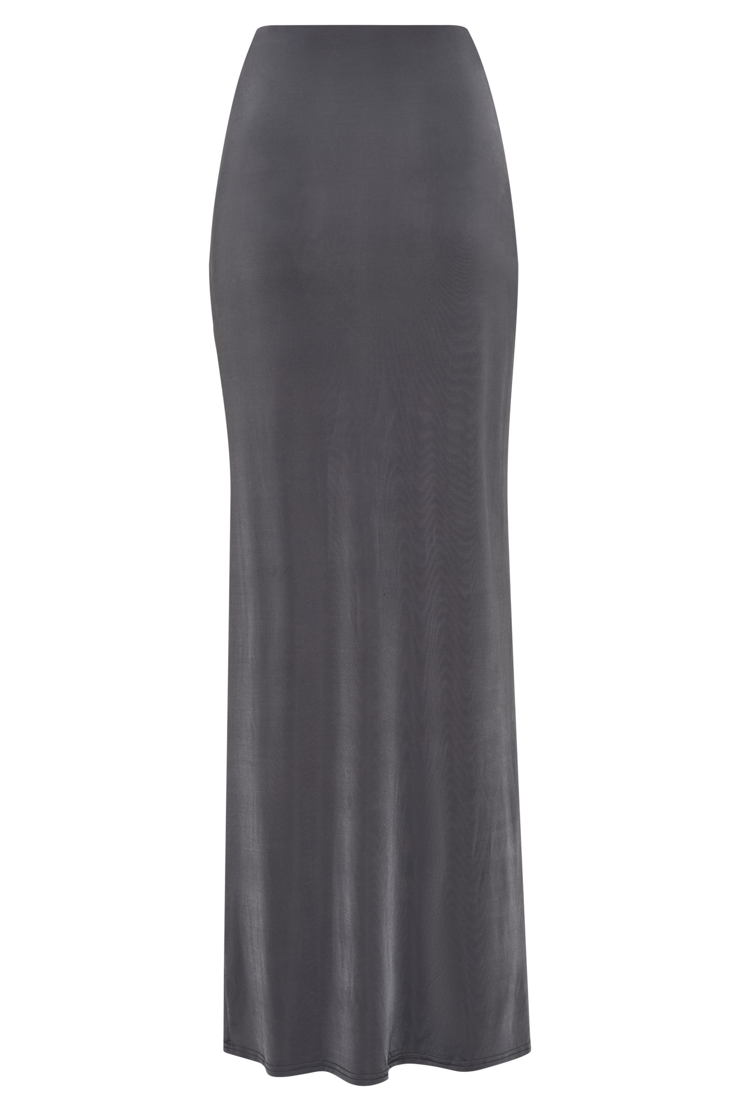 Jupe Maxi Bronwyn Slinky à Plis et Fente - Anthracite