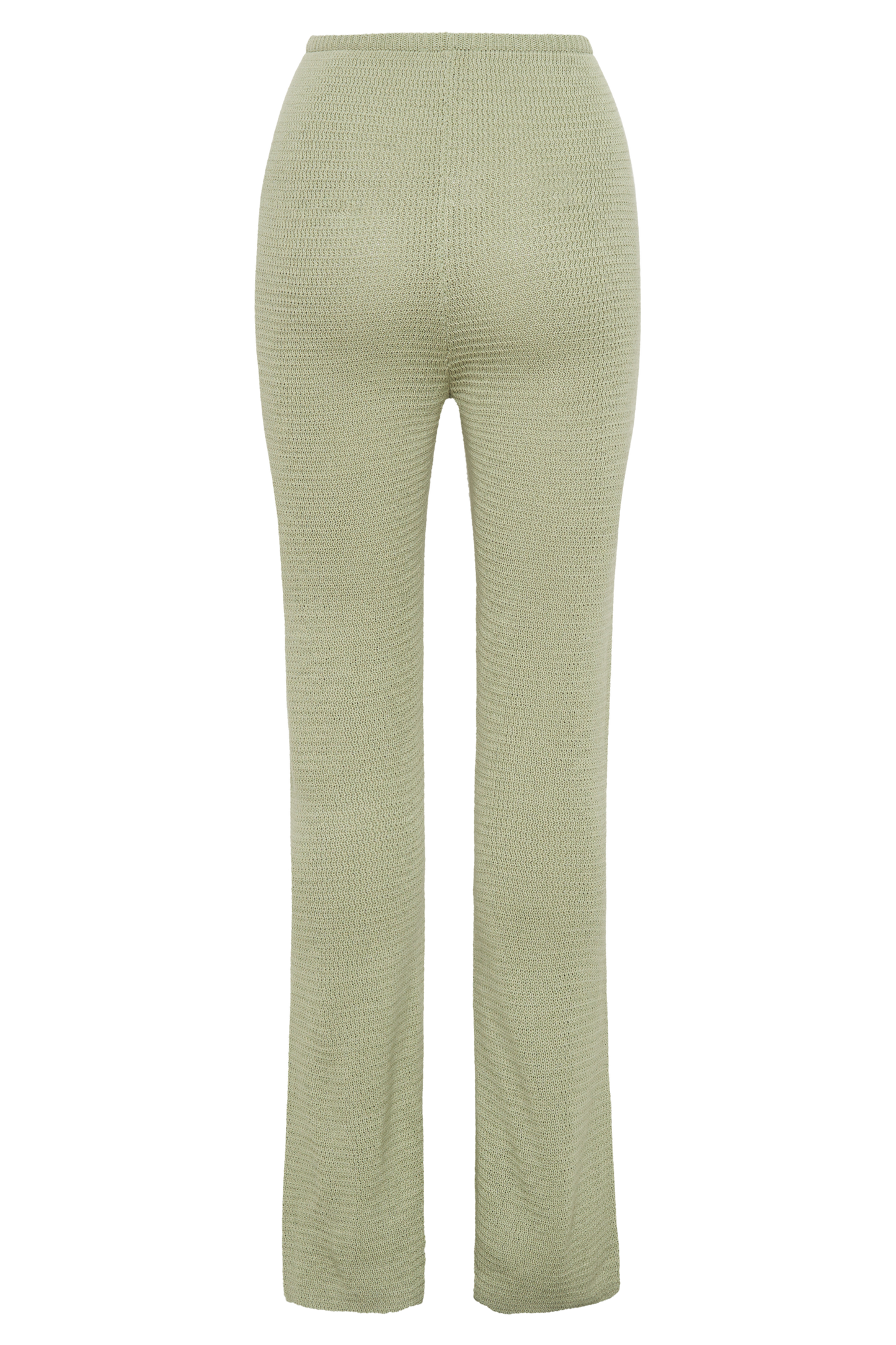 Pantalon en tricot droit Ridley - Vert pastel