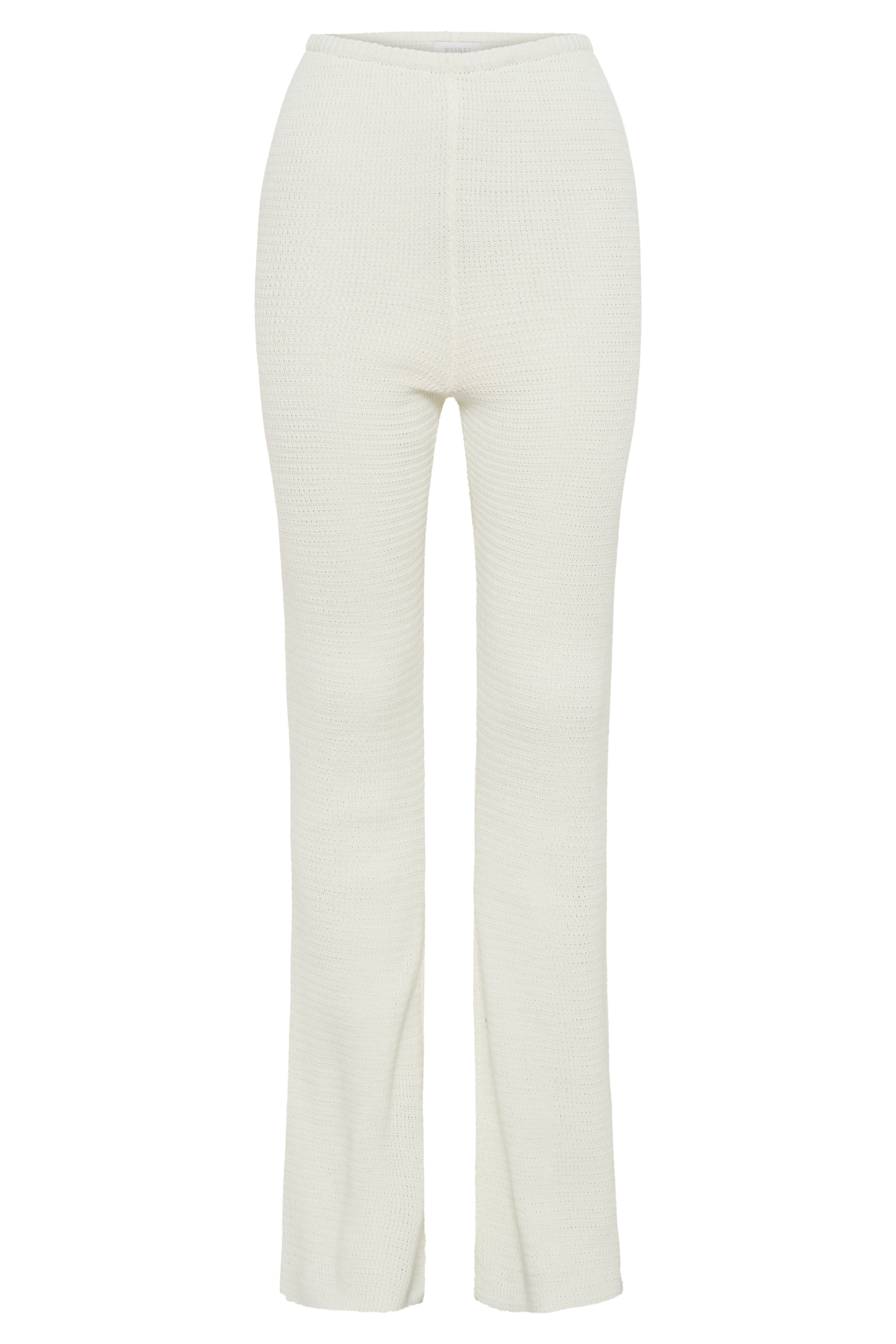 Pantalon en tricot droit Ridley - Ivoire