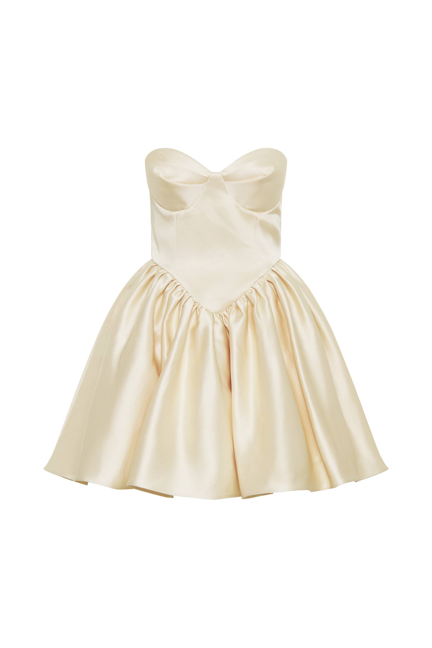 Hollie Robe Mini Corset Structurelle - Or
