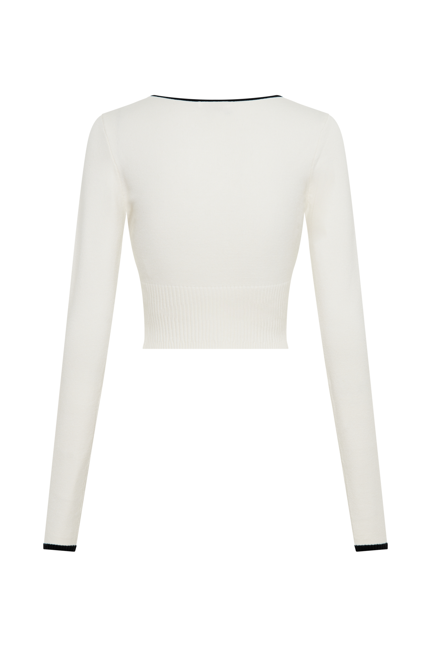 Cardigan en tricot à boutons contrastants Jolene - Blanc