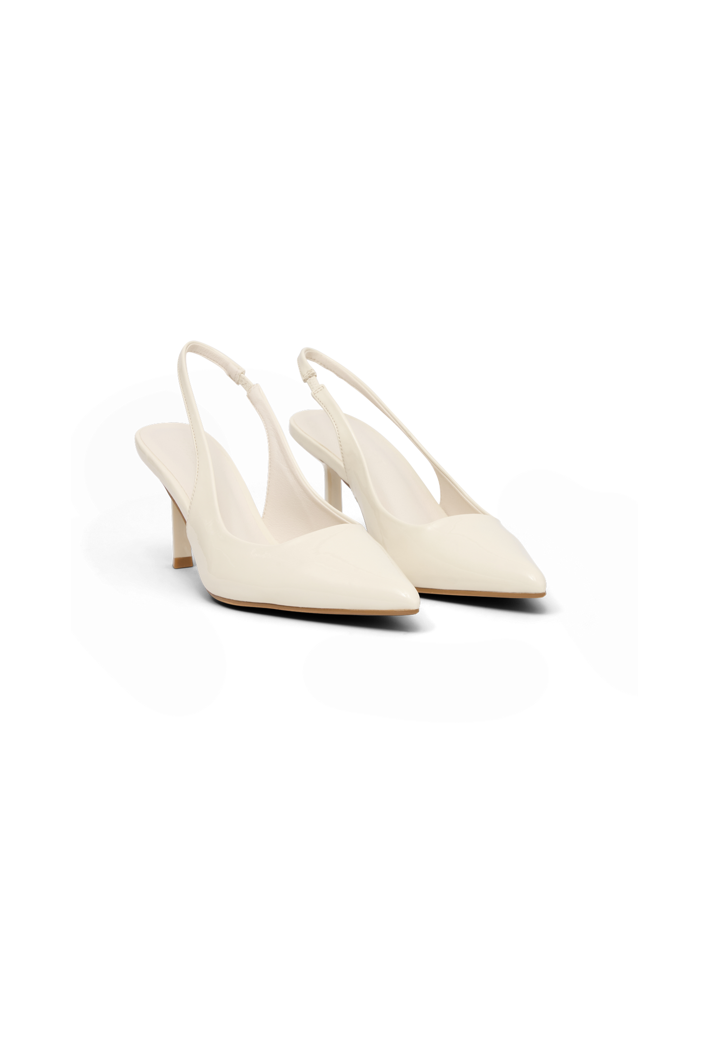 Dasha - Chaussures à talons compensés à bout pointu - Ivoire