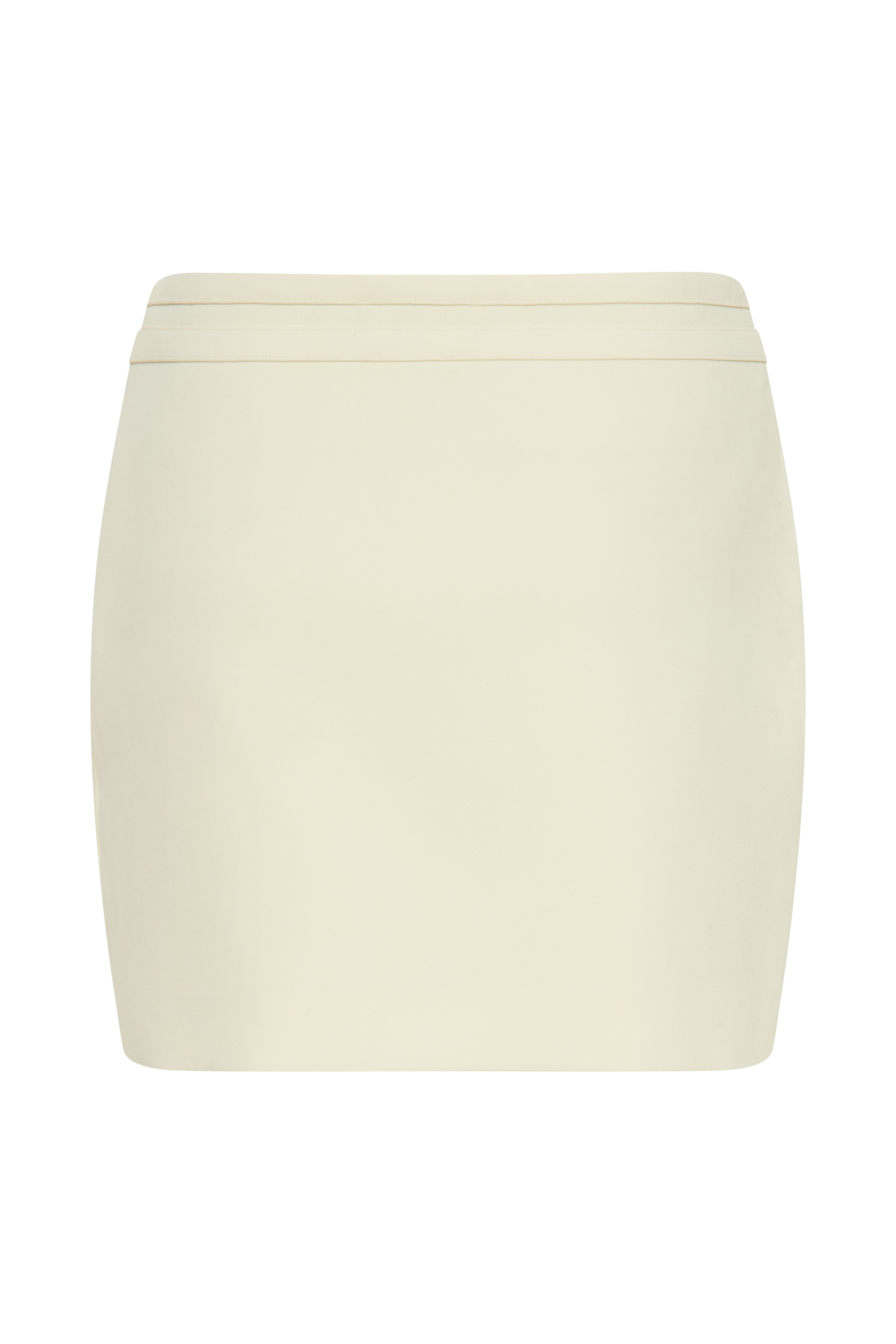 Jupe mini tailleur Letitia avec boucle - Citron pastel