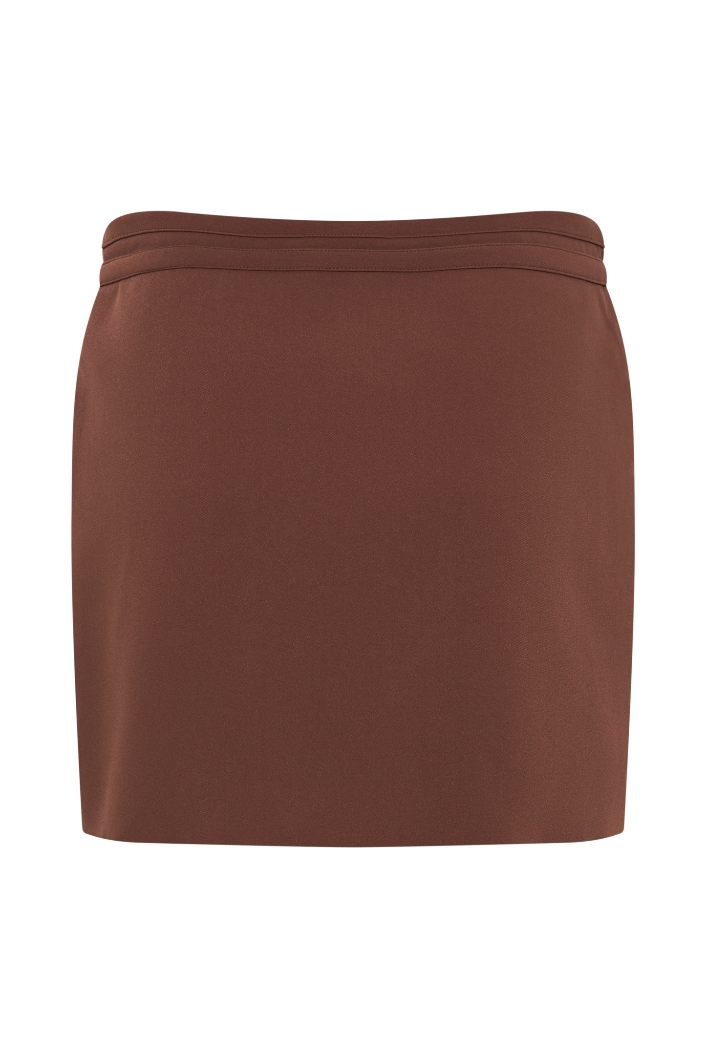Jupe mini tailleur Letitia avec boucle - Bois