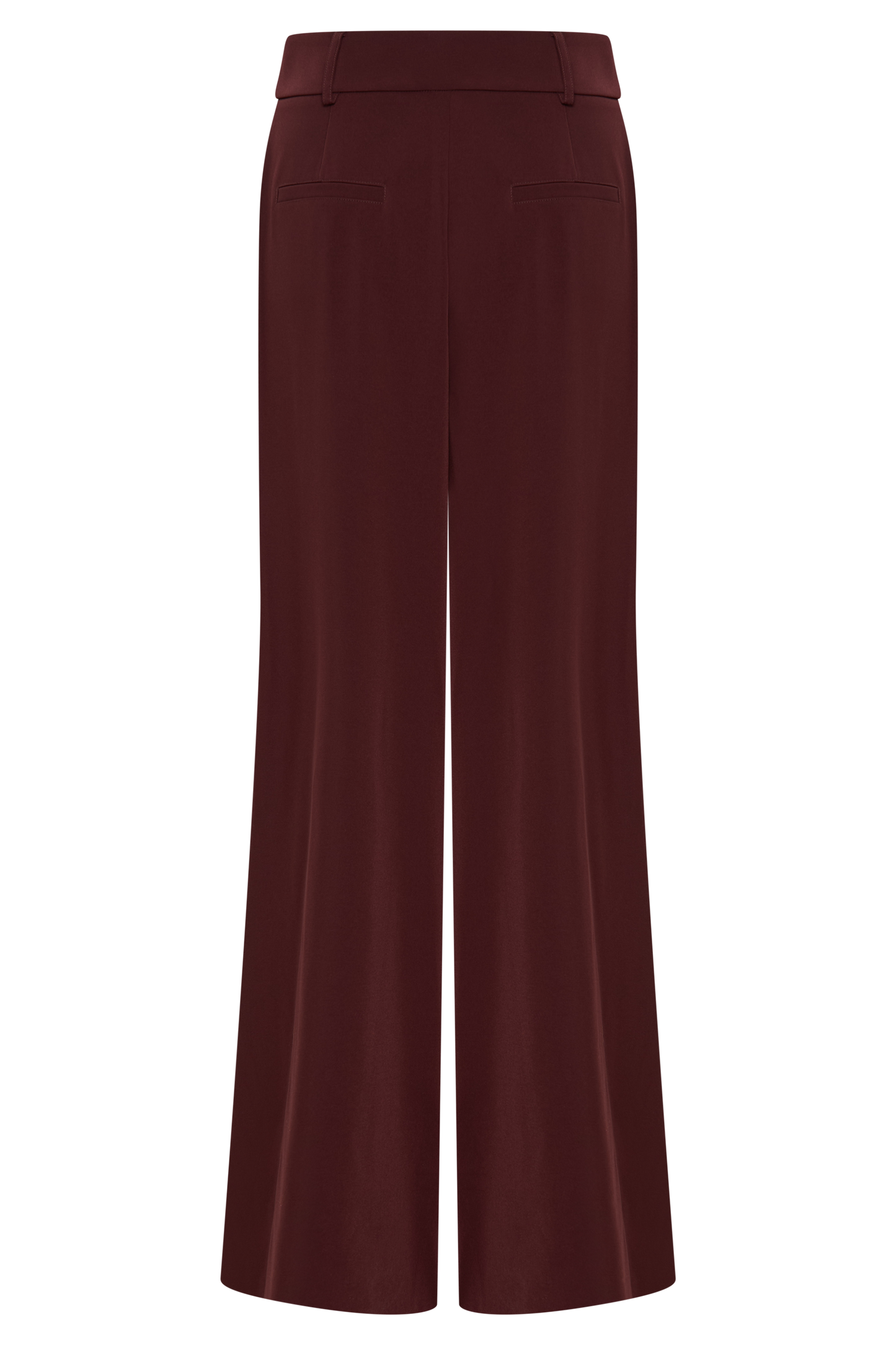 Pantalon large à plis Jacqueline - Brun-rouge