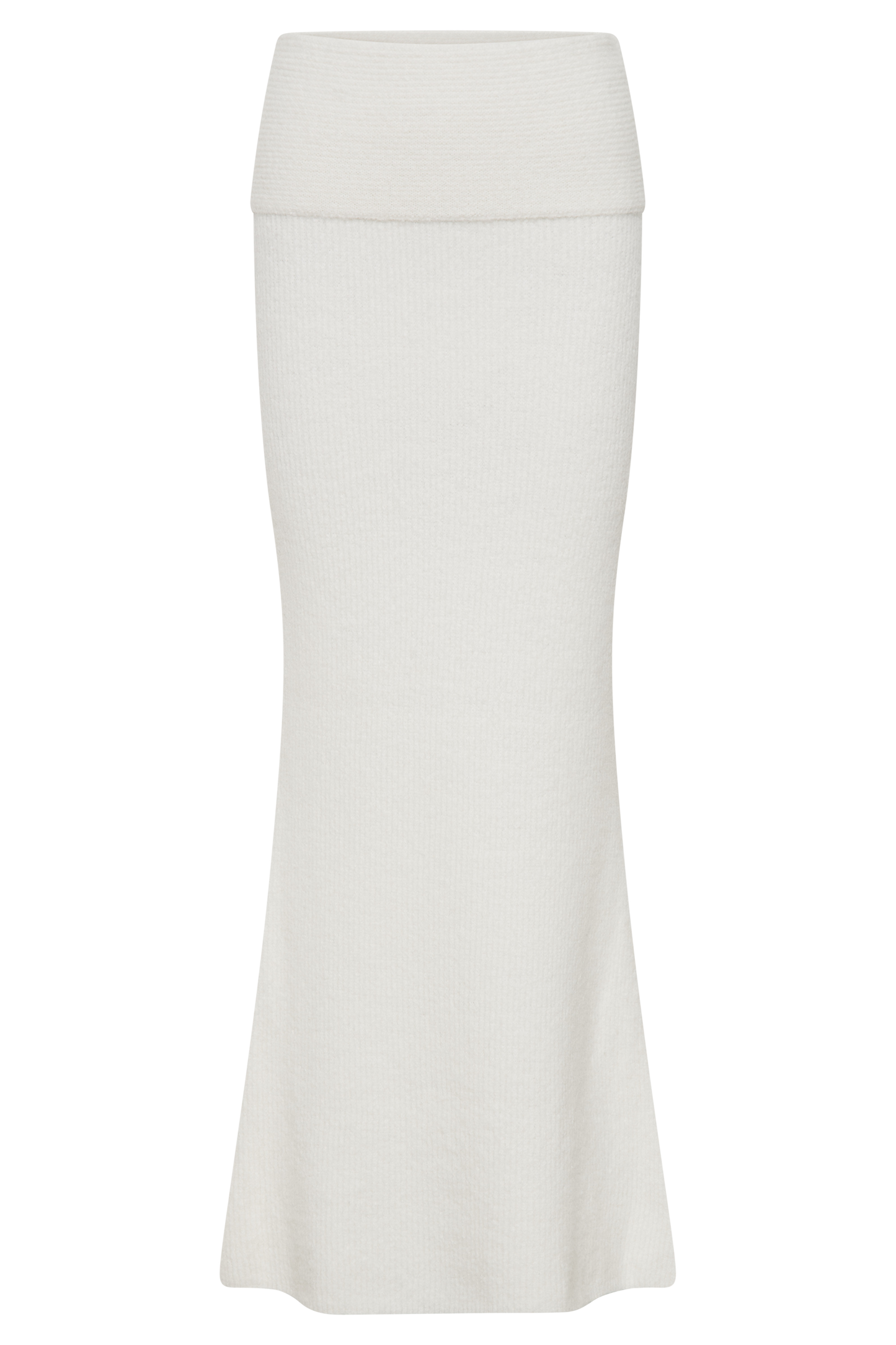 Jupe Maxi Tricot Charlotte avec Superposition - Ivoire