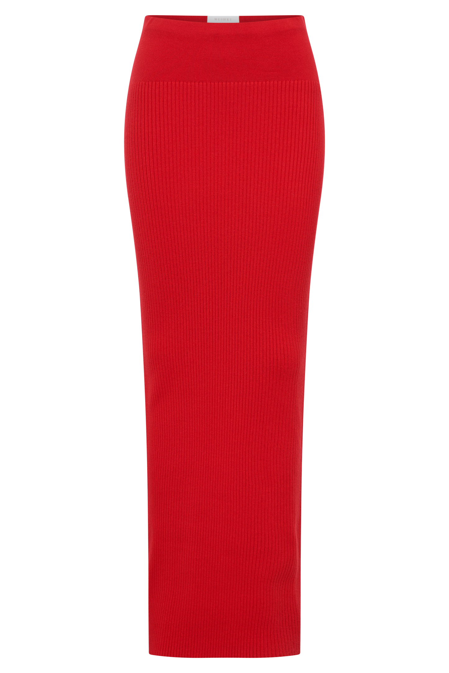 Jupe Maxi Tricot côtelé Mathilde - Rubis