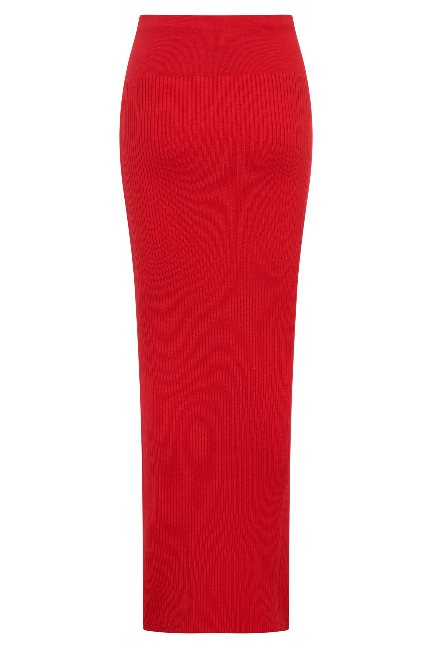 Jupe Maxi Tricot côtelé Mathilde - Rubis