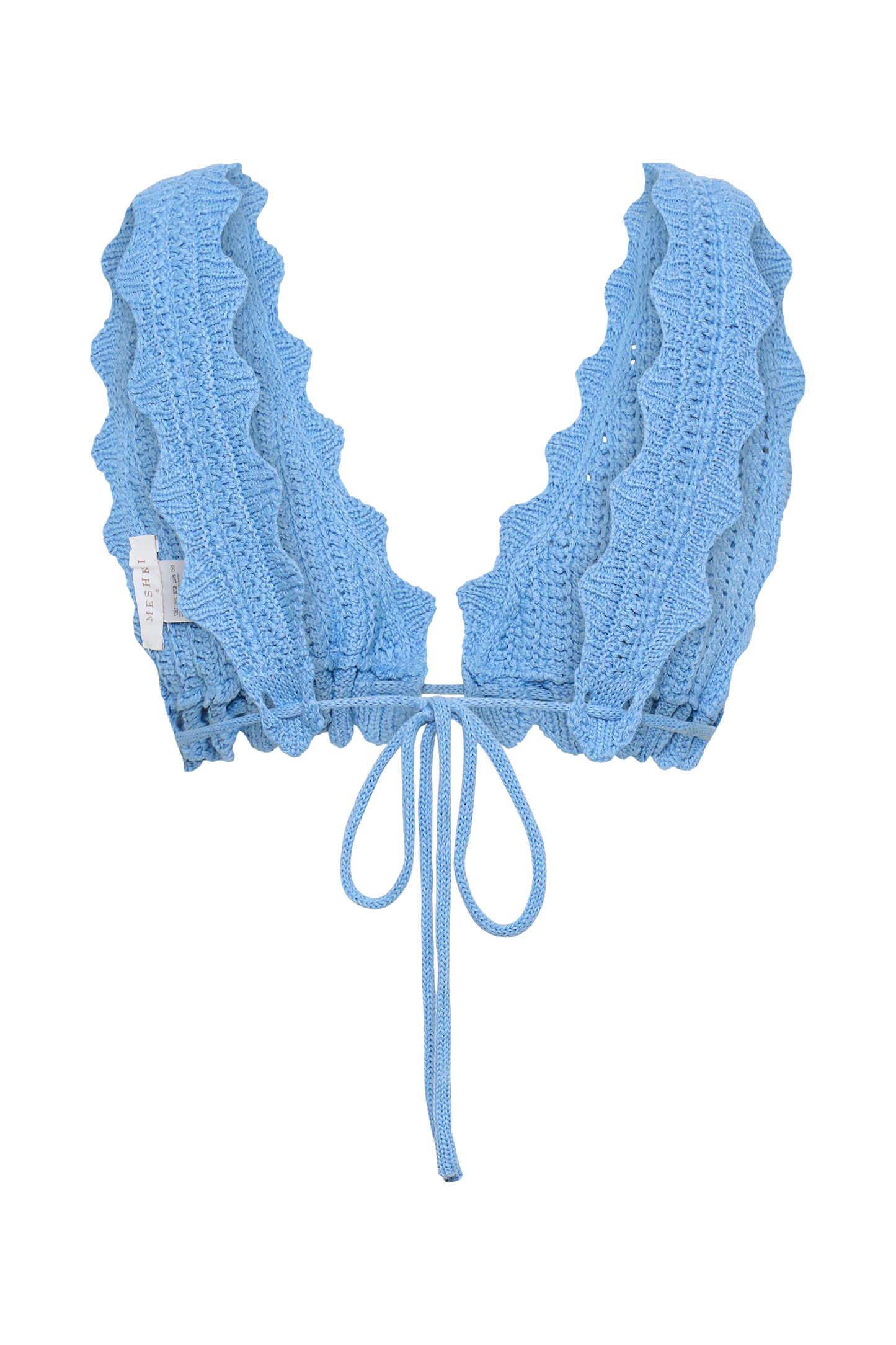 Jadia Crochet Bralette - Bleu de Cornouailles