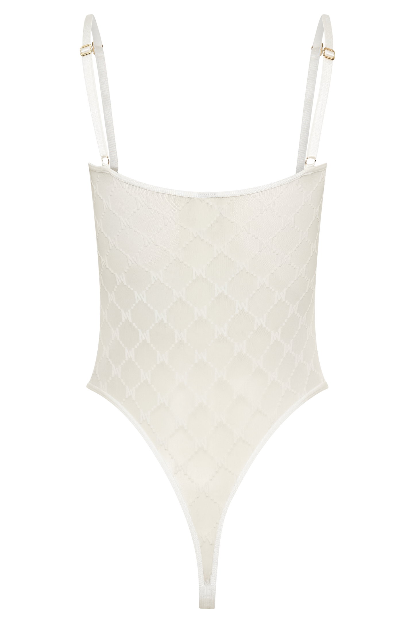 Body à monogramme Amelia - Blanc