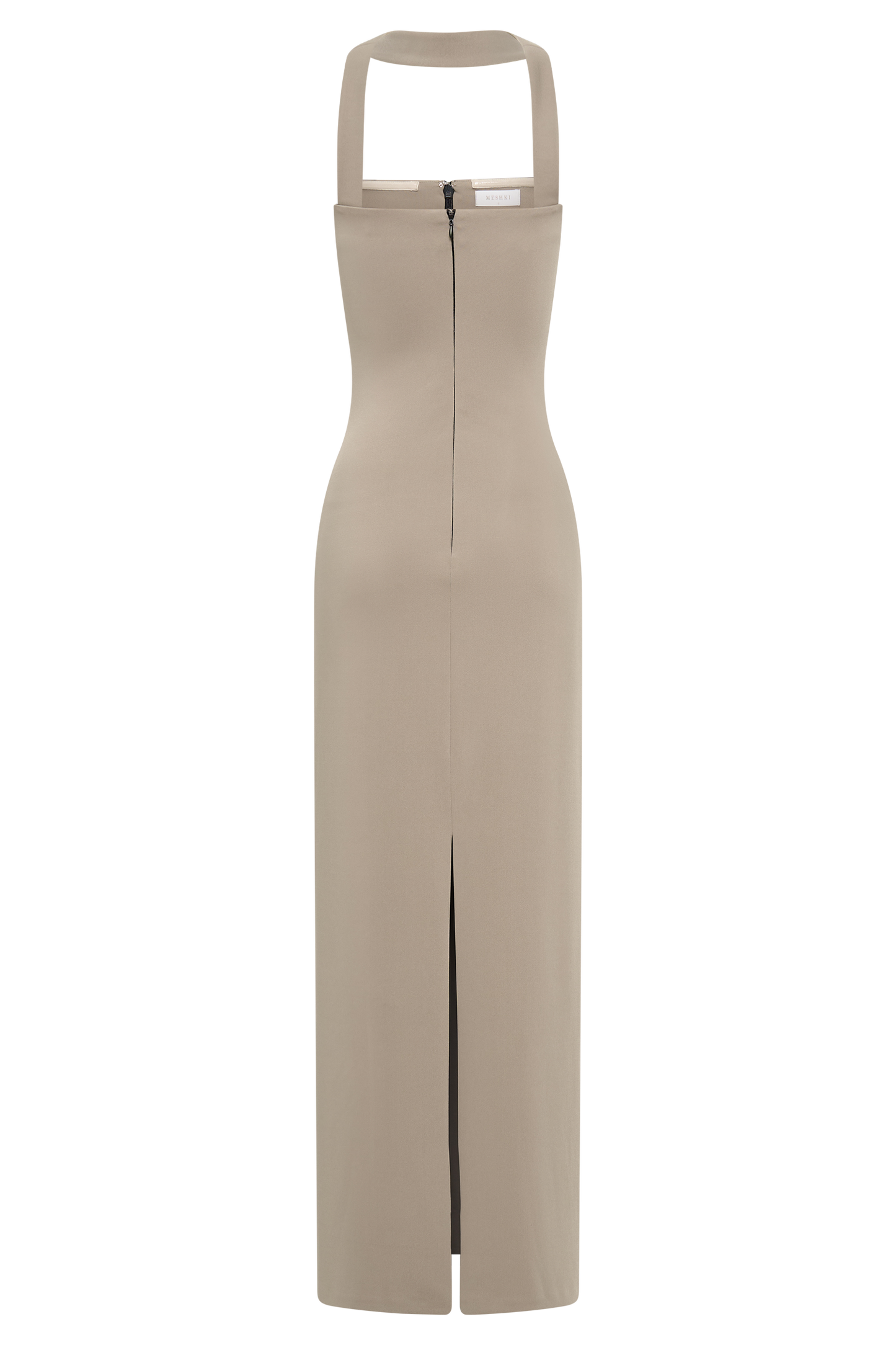 Robe Maxi Velma à Col Halter - Champignon