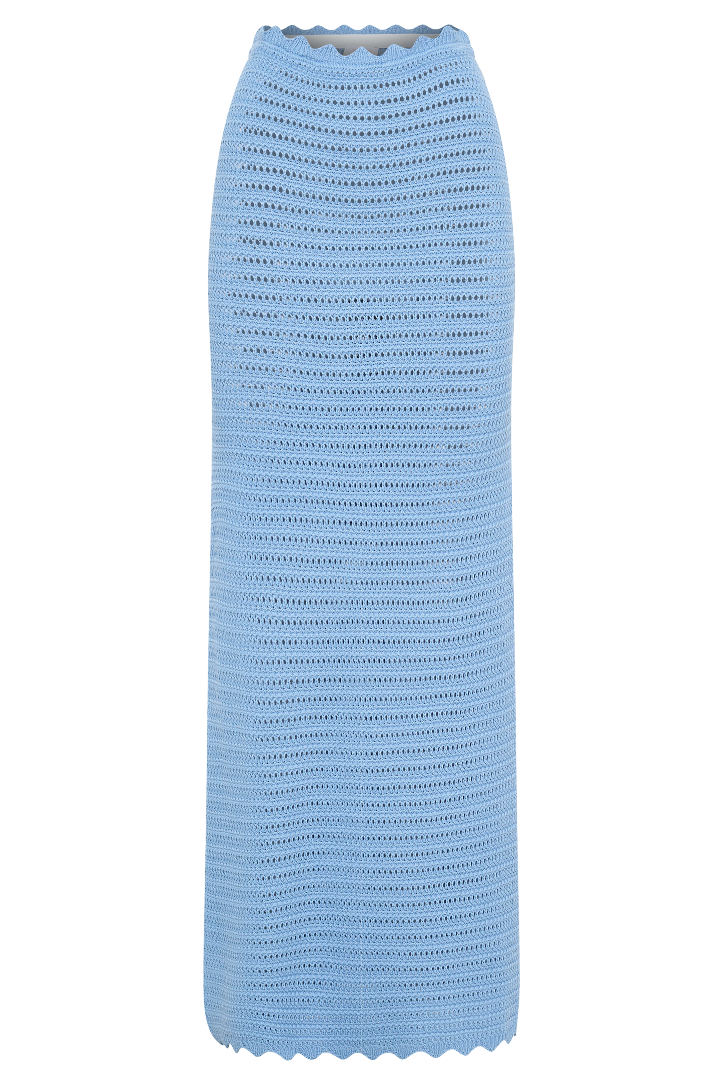 Jupe Maxi Crochetee Jadia en Forme de Queue de Poisson - Bleu Bleu Roi