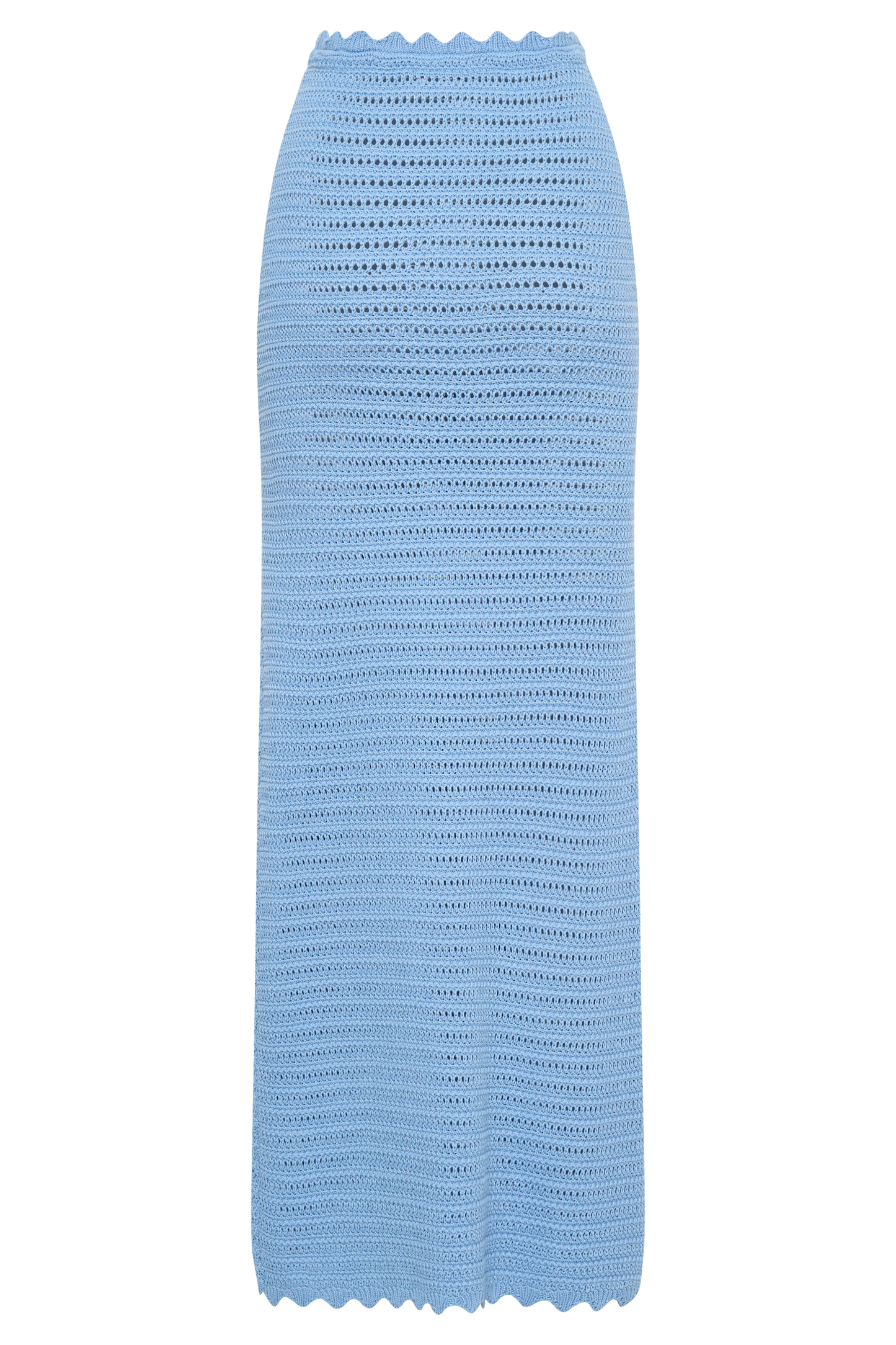 Jupe Maxi Crochetee Jadia en Forme de Queue de Poisson - Bleu Bleu Roi
