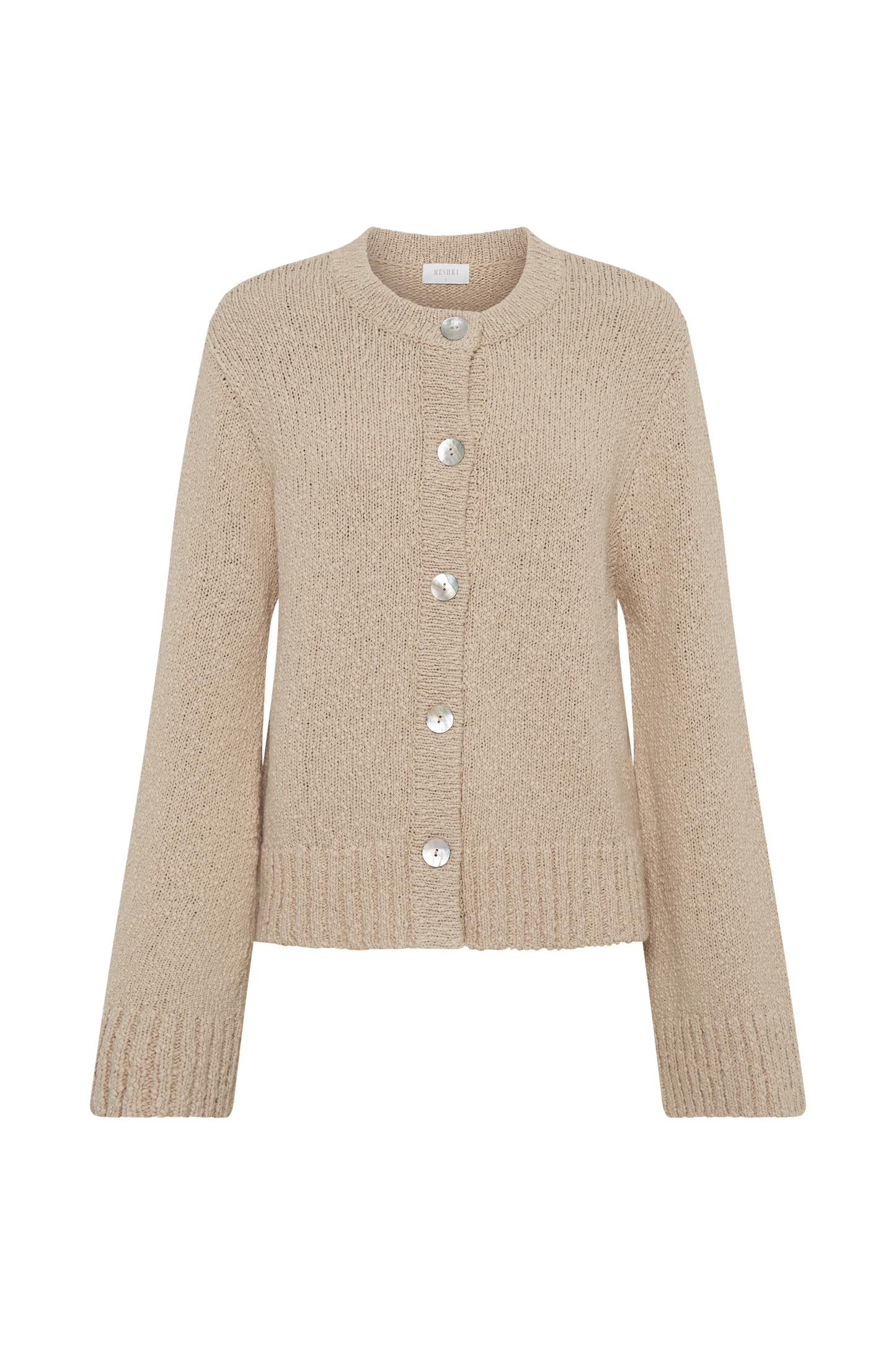 Cardigan bouclé surdimensionné Moira - Blé