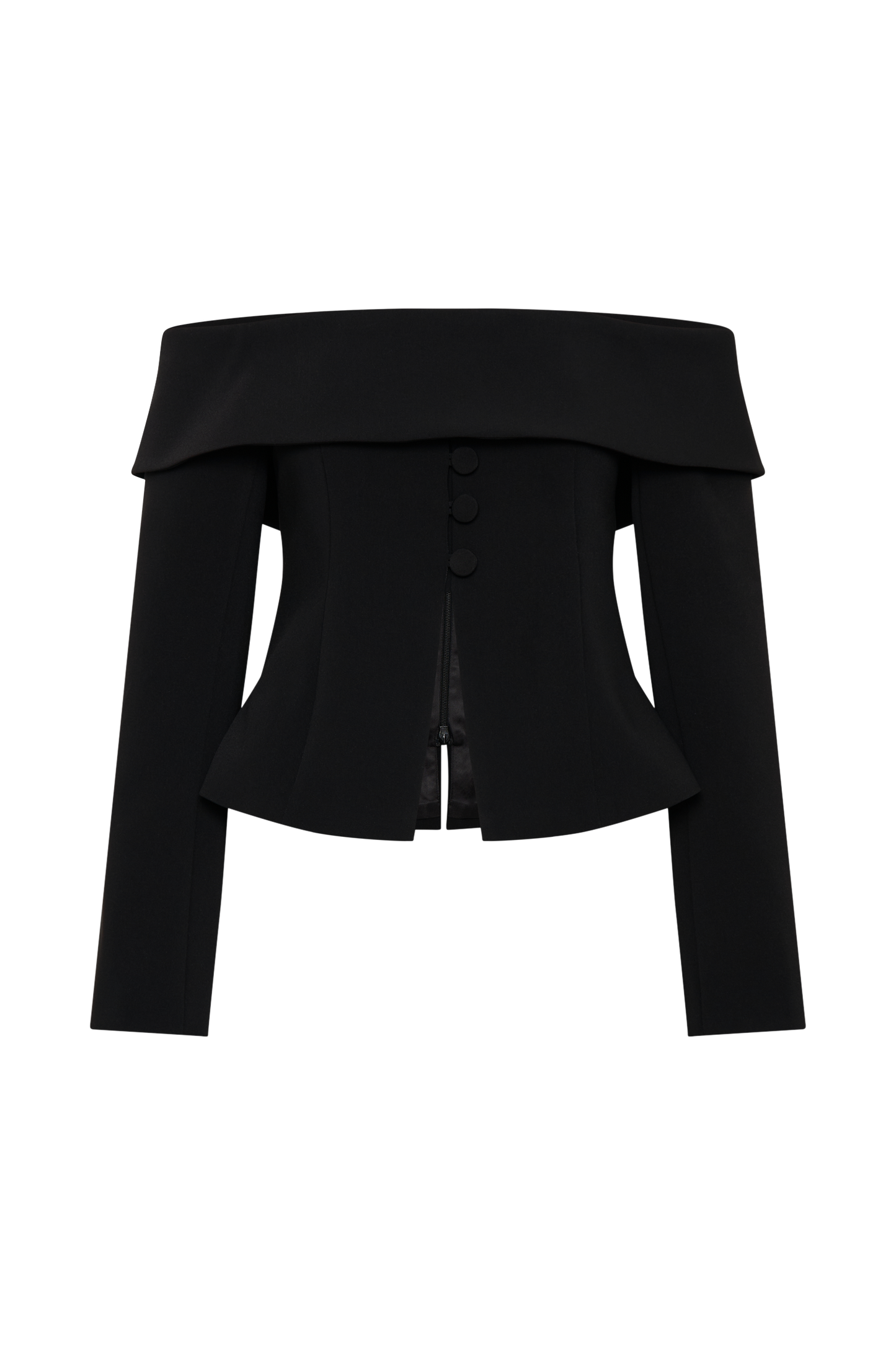 Veste décolletée épaules nues Celene - Noir