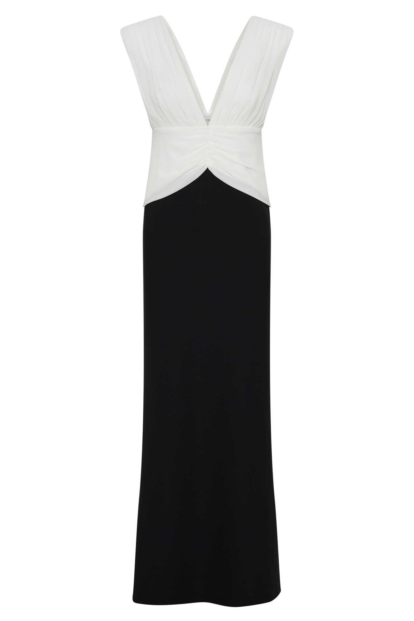 Robe Maxi Contrastée Monique - Noir