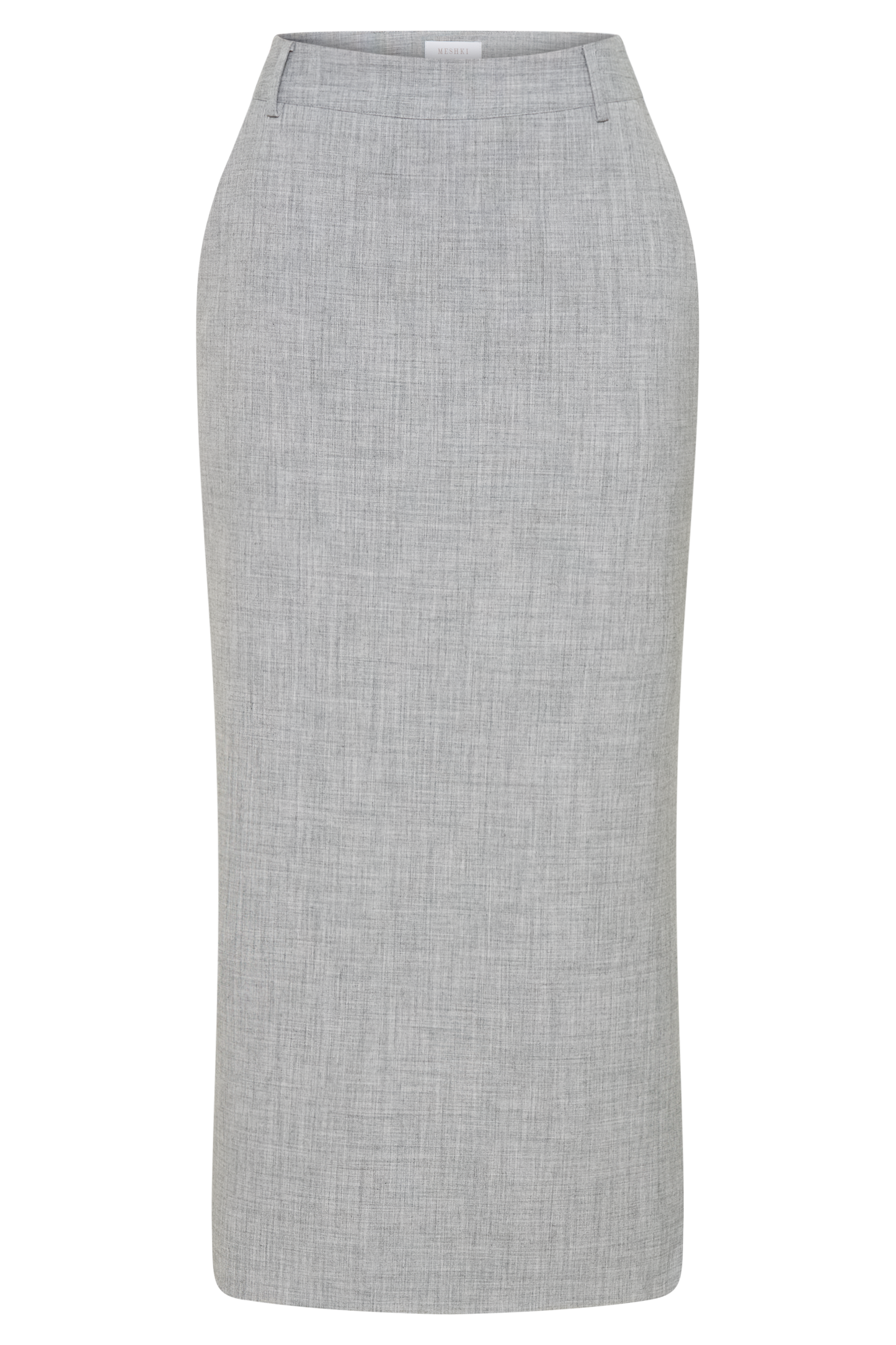 Jupe mi-longue Ambrose - Gris anthracite chiné